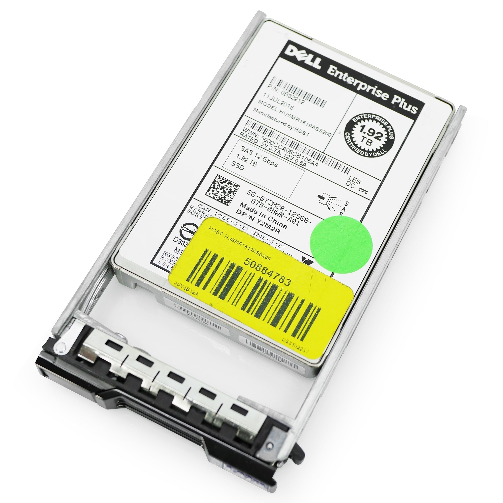 Dell G13 0Y2M2R 1.92TB 1 DWPD SAS 12Gb/s MLC 2.5in Refurbished SSD