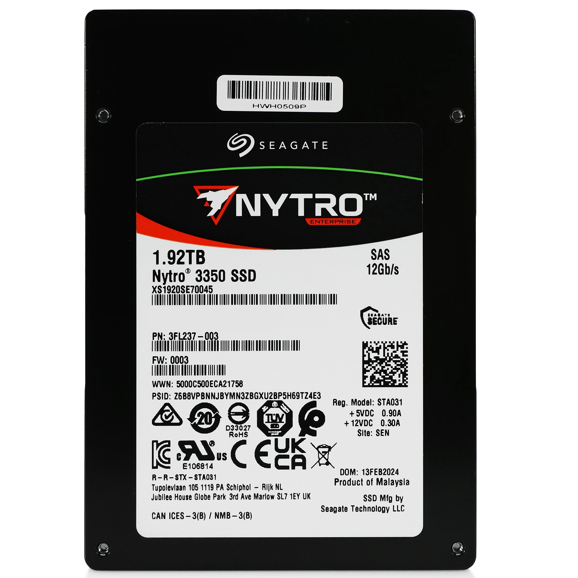 Seagate Nytro 3050 XS1920SE70045 1.92TB 1 DWPD SAS 12Gb/s 3D TLC 2.5in Refurbished SSD
