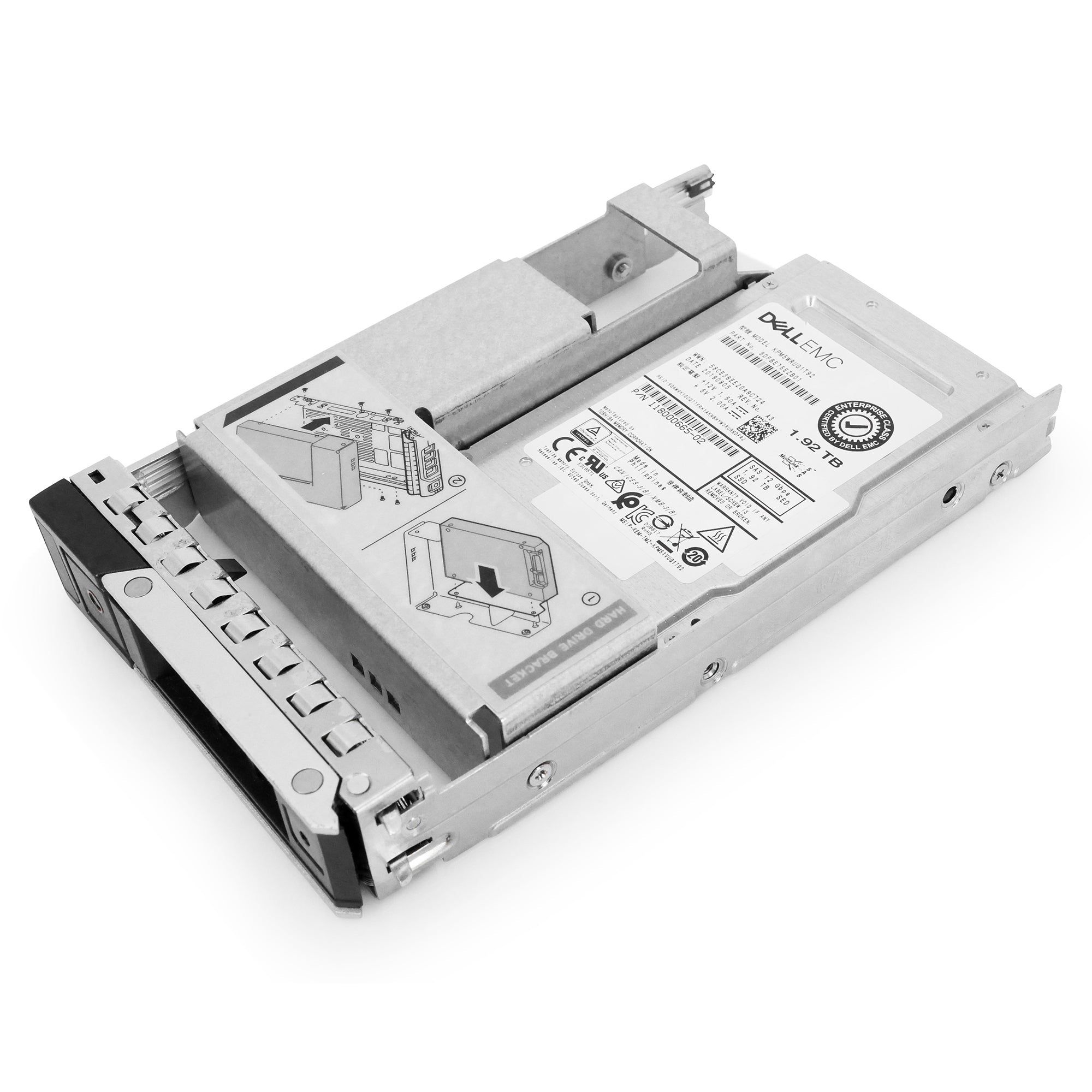 Dell G14 118000665-02 1.92TB 1 DWPD SAS 12Gb/s 3D TLC Hybrid 3.5in Recertified Solid State Drive