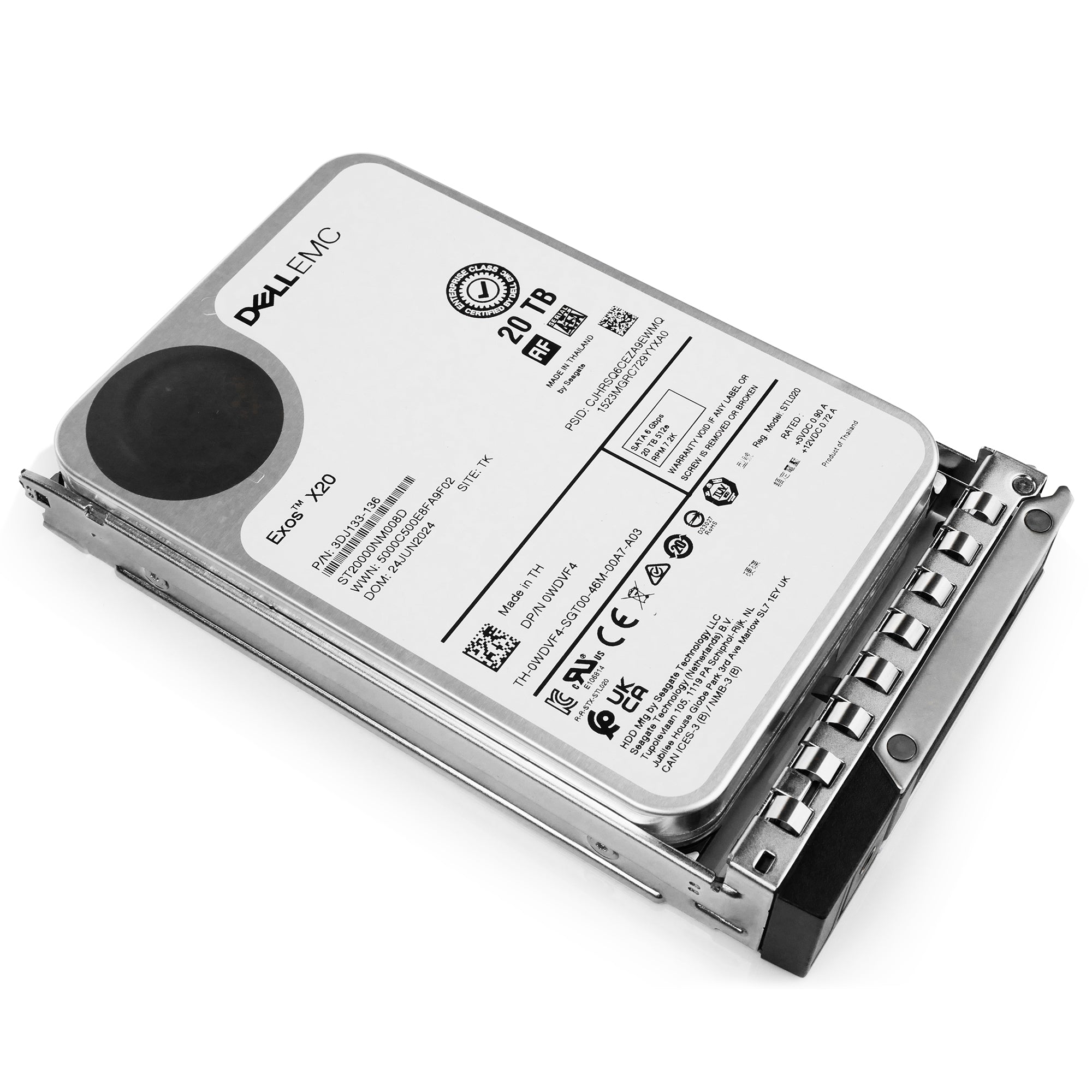 Dell G14 161-BBWD 20TB 7.2K RPM SATA 6Gb/s 512e 3.5in Hard Drive