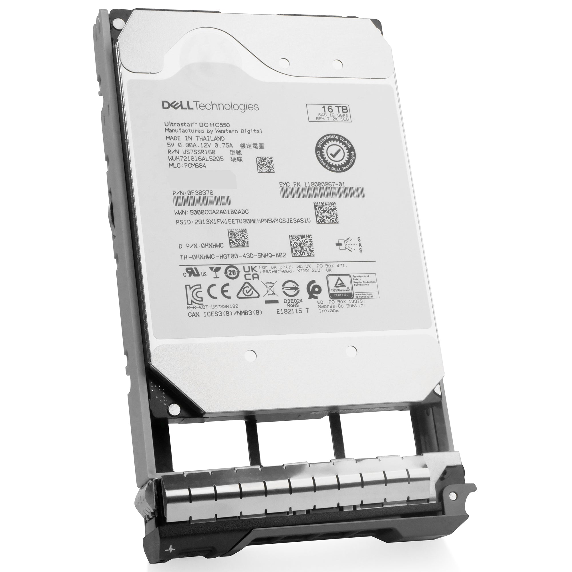 Dell G13 0HNHWC 16TB 7.2K RPM SAS 12Gb/s 512e 3.5in Hard Drive