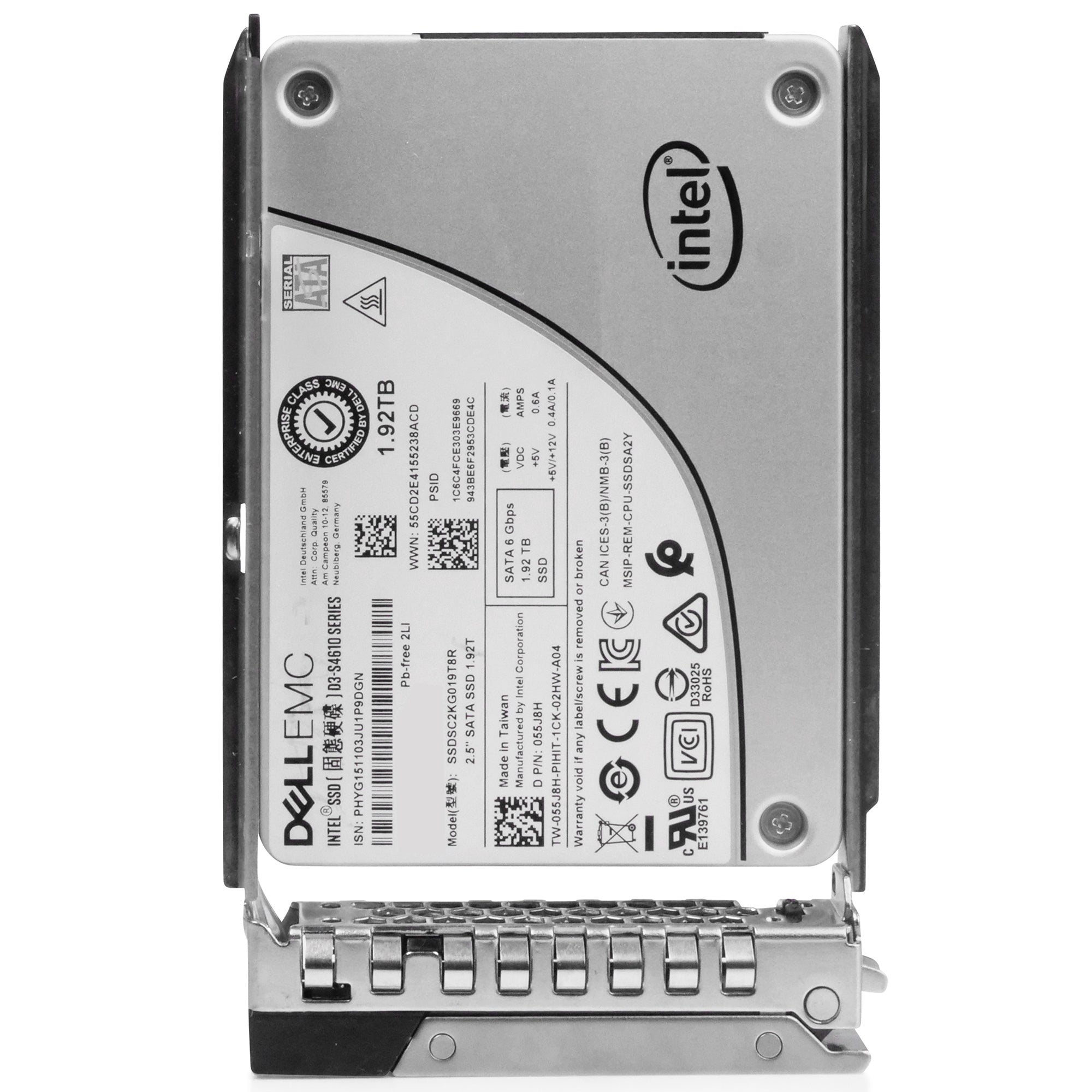 Dell G14 400-ASZE 1.92TB 3 DWPD SATA 6Gb/s Mixed-Use 3D TLC 2.5in Refurbished SSD