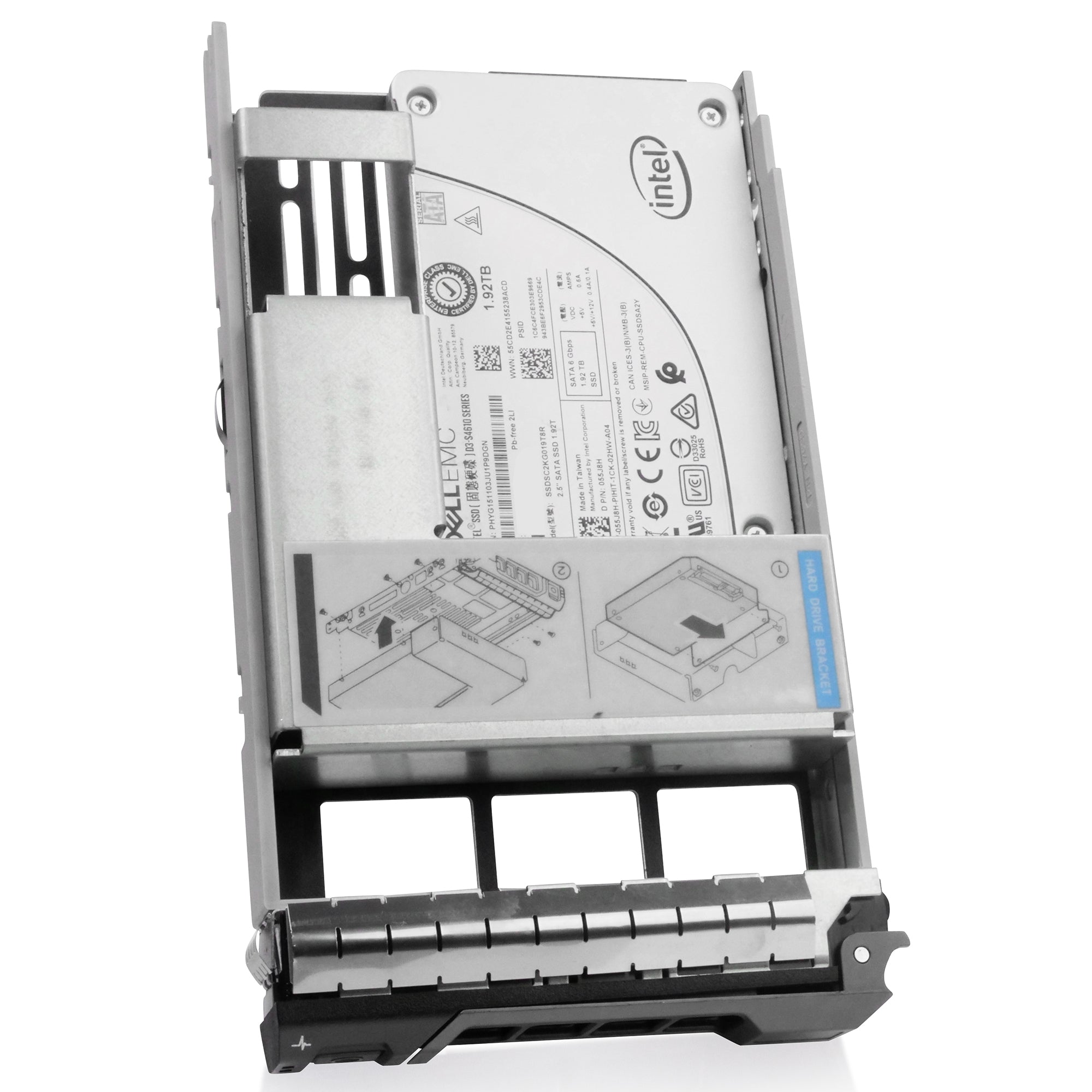 Dell G13 055J8H 1.92TB 3 DWPD SATA 6Gb/s 3D TLC Hybrid 3.5in Refurbished SSD