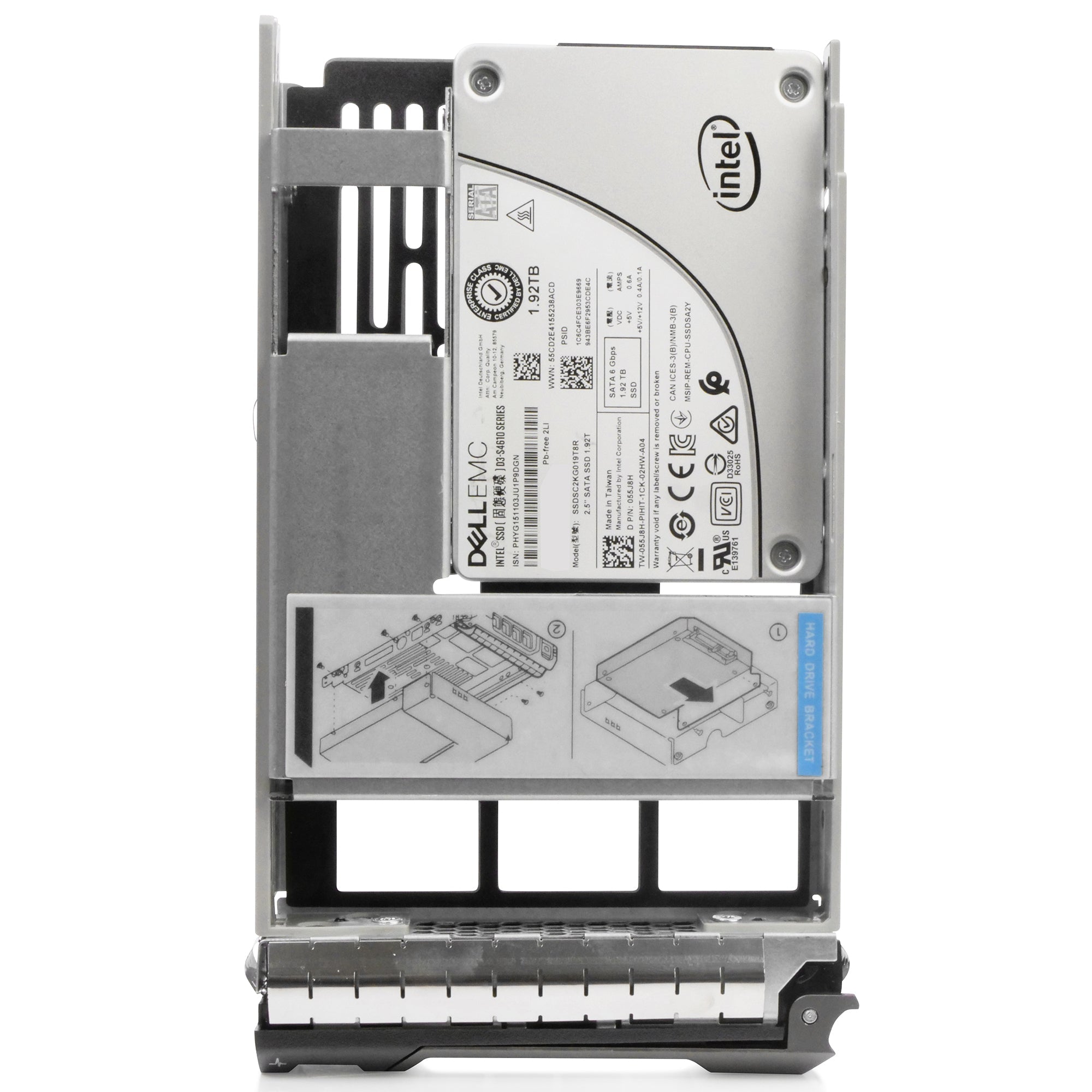 Dell G13 055J8H 1.92TB 3 DWPD SATA 6Gb/s 3D TLC Hybrid 3.5in Refurbished SSD