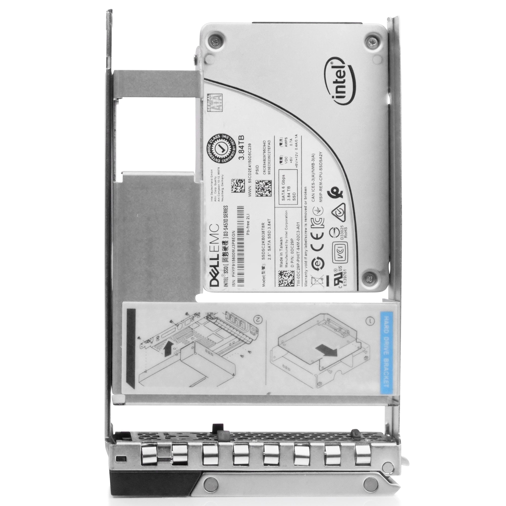 Dell G14 0DC29P 3.84TB SATA 6Gb/s 3D TLC Hybrid 3.5in Refurbished SSD