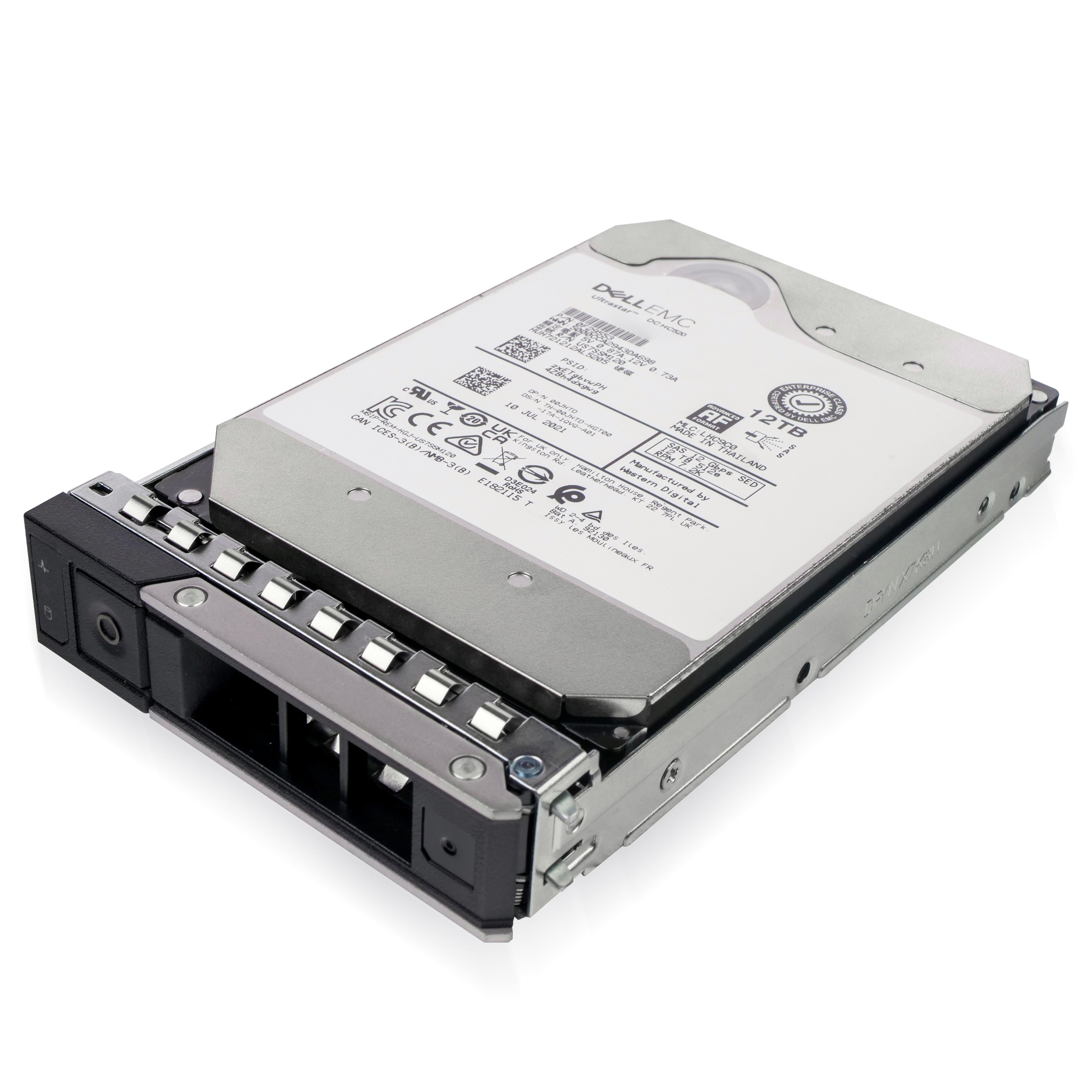 Dell G14 400-AXLI 12TB 7.2K RPM SAS 12Gb/s 512e 256MB 3.5in Refurbished HDD