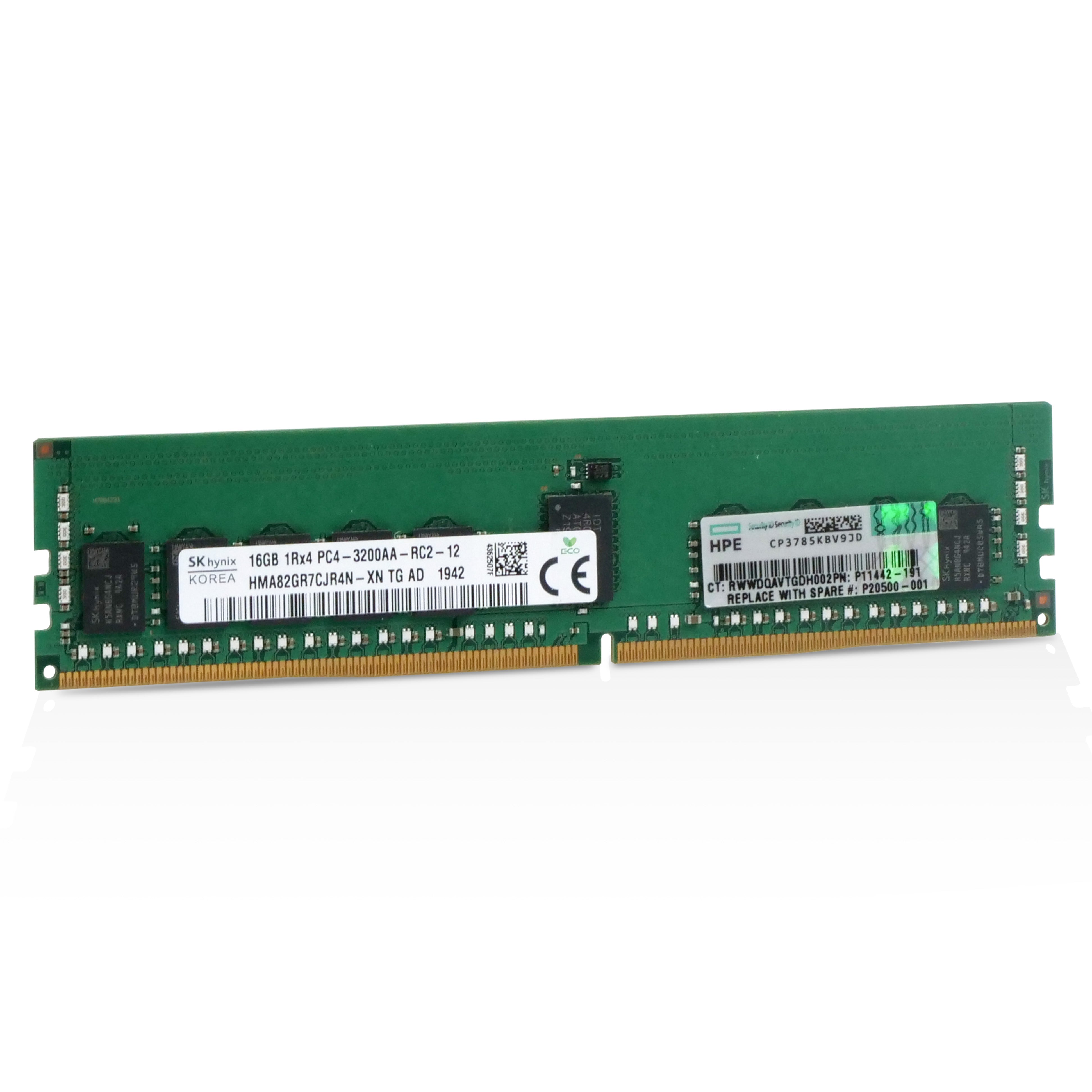 SK Hynix/HPE HMA82GR7CJR4N-XN 16GB DDR4 3200MHz RDIMM ECC Server RAM (PC4-3200AA) Seller Refurbished