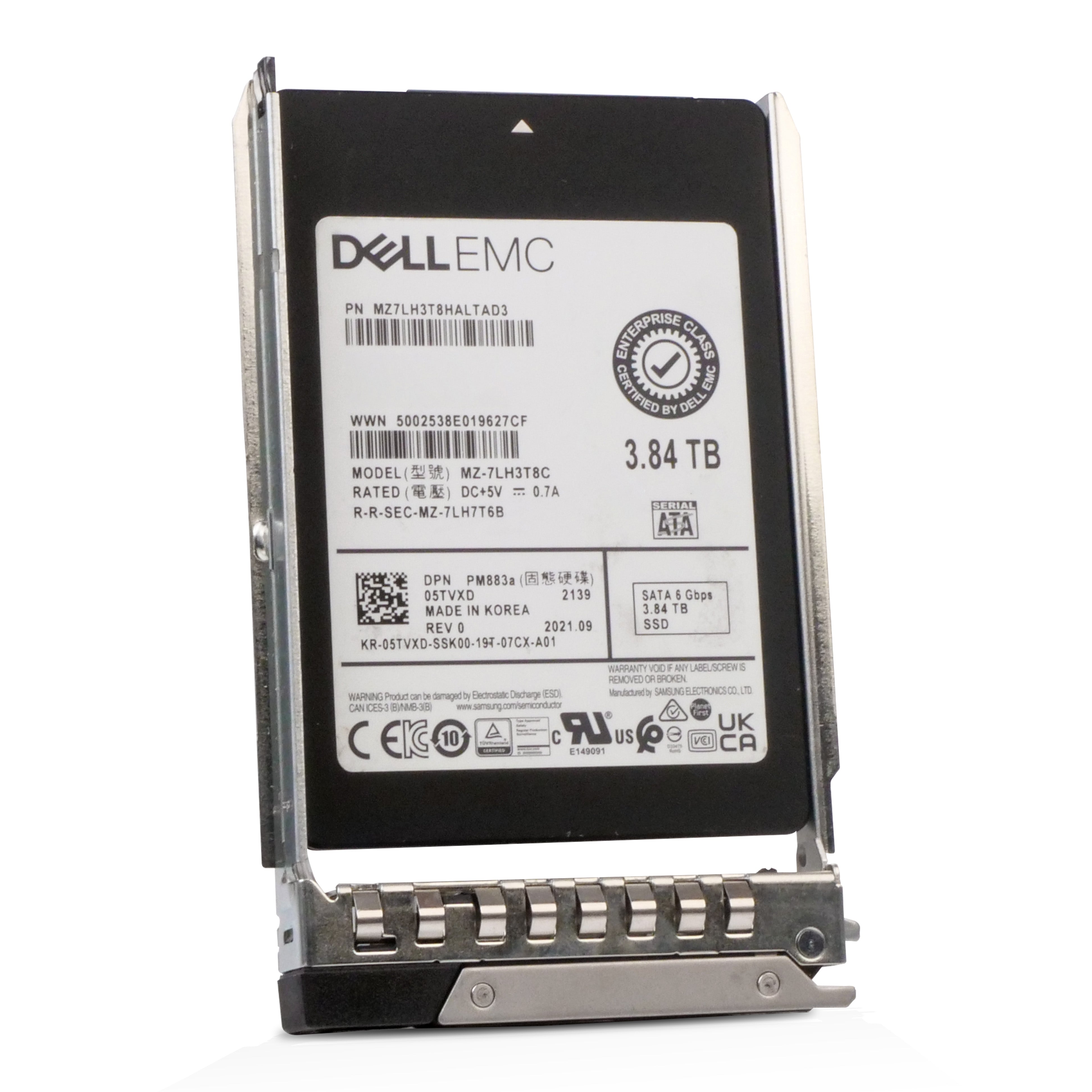 Dell G14 345-BGVQ 3.84TB 1 DWPD SATA 6Gb/s 3D TLC 2.5in Refurbished SSD
