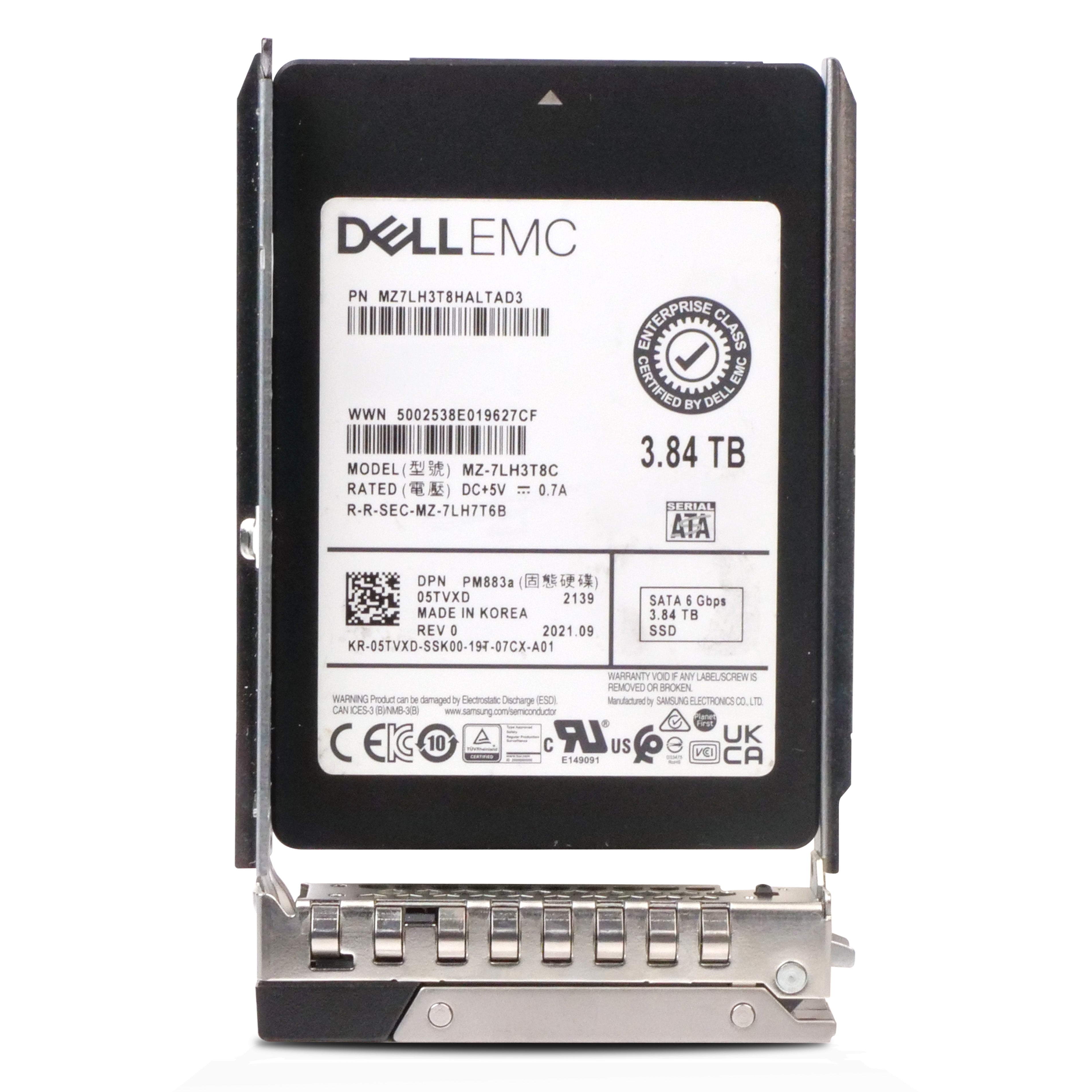 Dell G14 64D9V 3.84TB 1 DWPD SATA 6Gb/s 3D TLC 2.5in Refurbished SSD