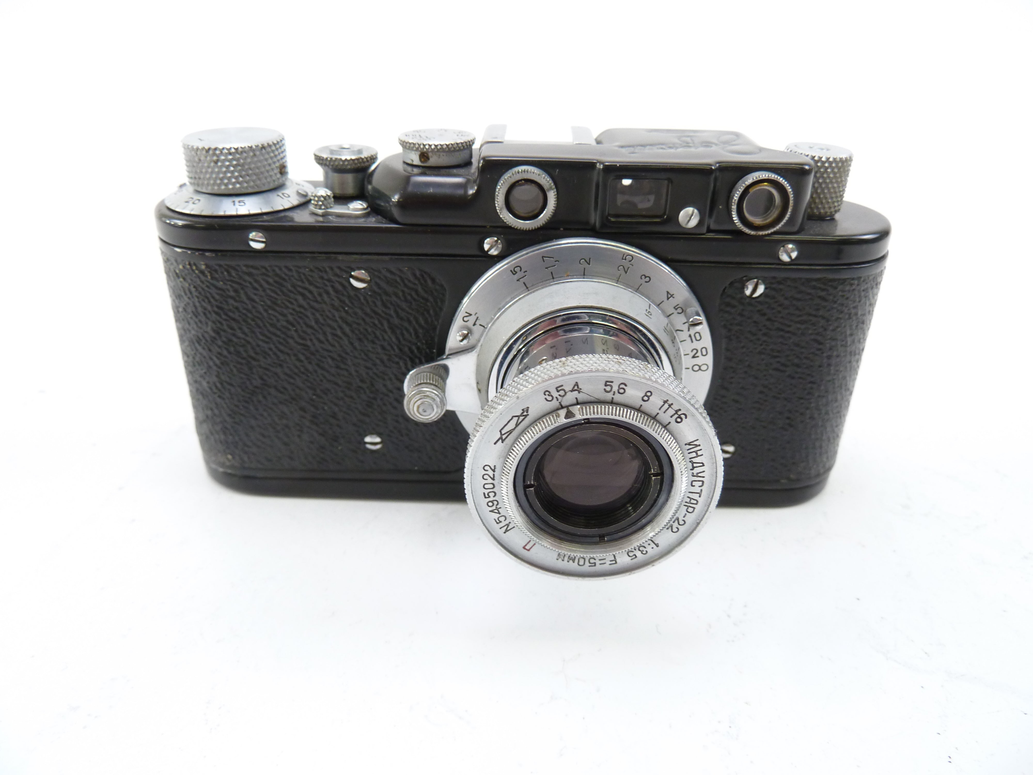 Zorki Type 1D Zopkuu Black Body with nhayctap-22 50MM f3.5 lens