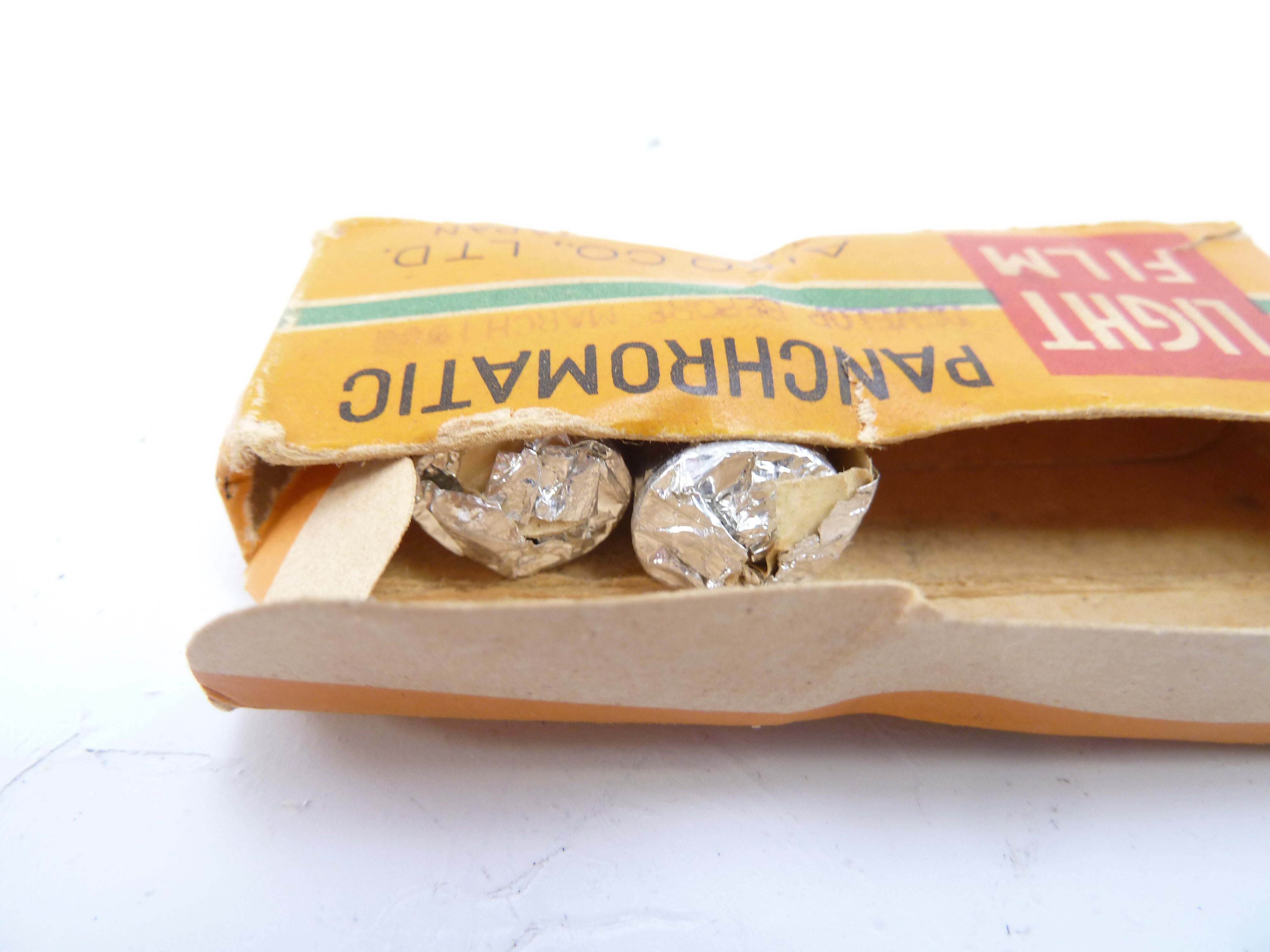 Panchromatic Light Film for Spy Cameras expired in 1950's 2 rolls