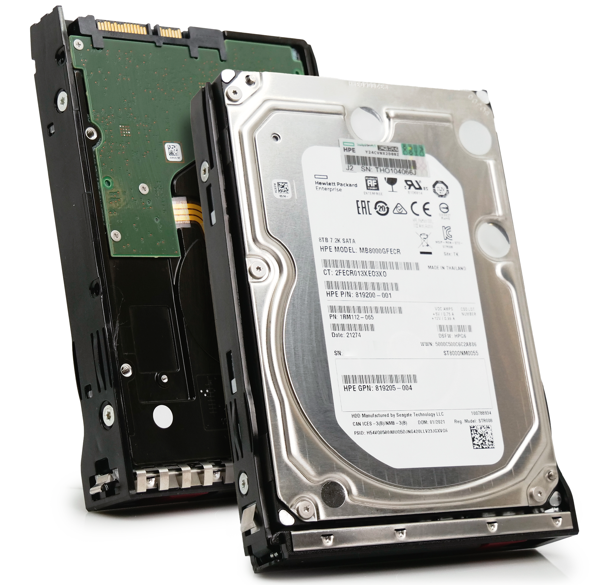 HP Generation 10 819200-001 8TB 7.2K RPM SATA 6Gb/s 512e 3.5in Hard Drive
