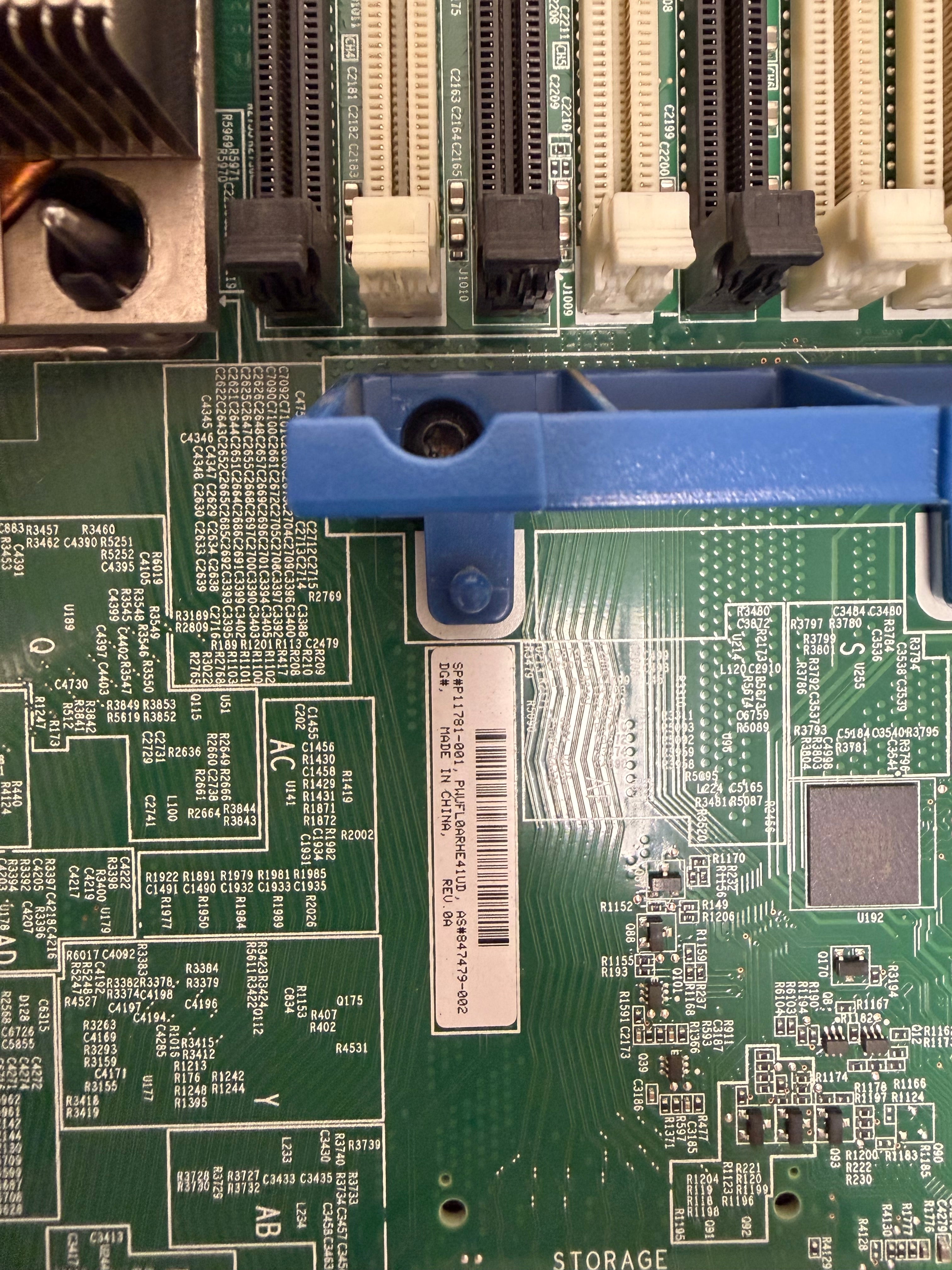 HPE P11781-001 - DL360 Gen10 Motherboard Label Detail | Alo Tech Solutions