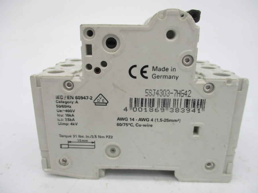 SIEMENS 5SJ4303-7HG42 400V 3A UNMP