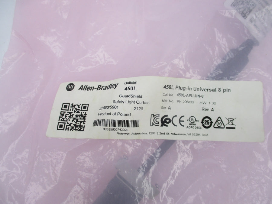 ALLEN BRADLEY 450L-APU-UN-8 SER. A 24VDC REV. A NSMP