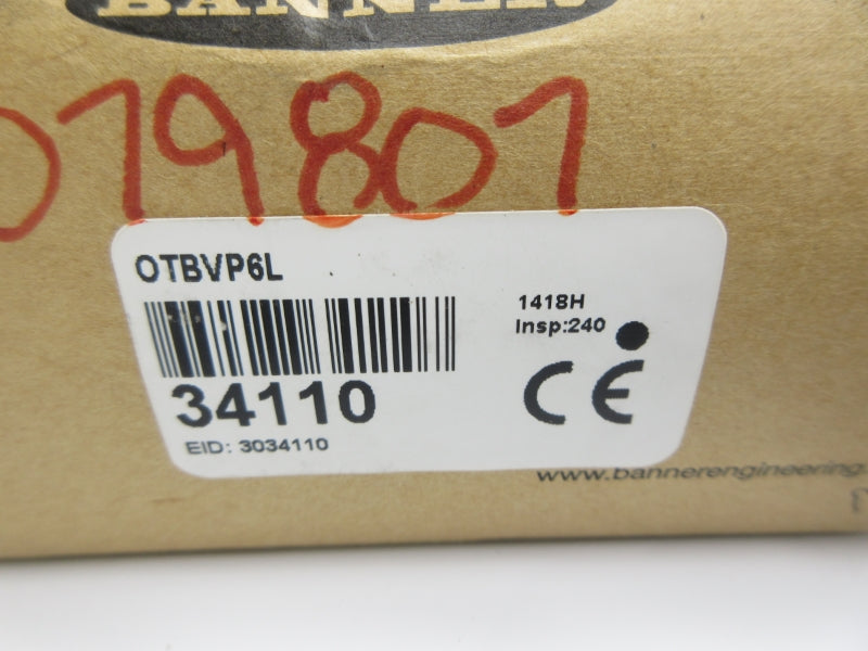 BANNER ENGINEERING OTBVP6L 34110 NSMP