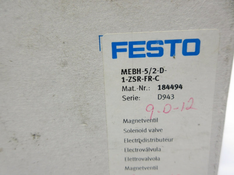 FESTO MEBH-5/2-D-1-ZSR-FR-C 184494 45-145PSI NSMP