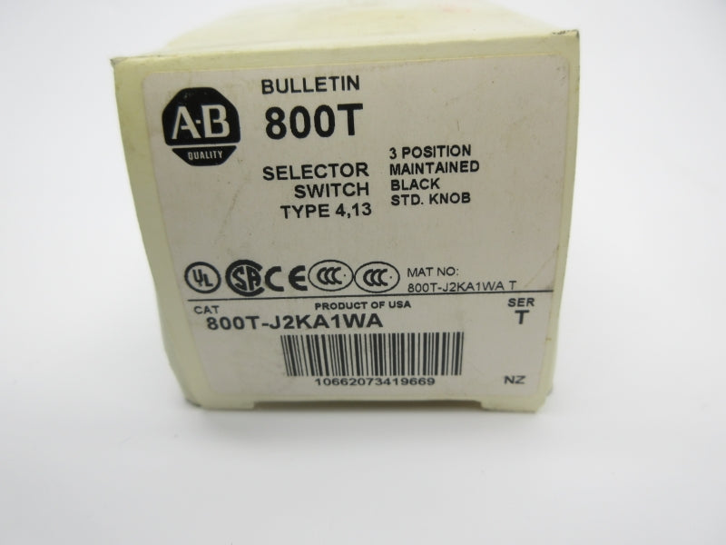 ALLEN BRADLEY 800T-J2KA1WA SER. T (WH) NSMP