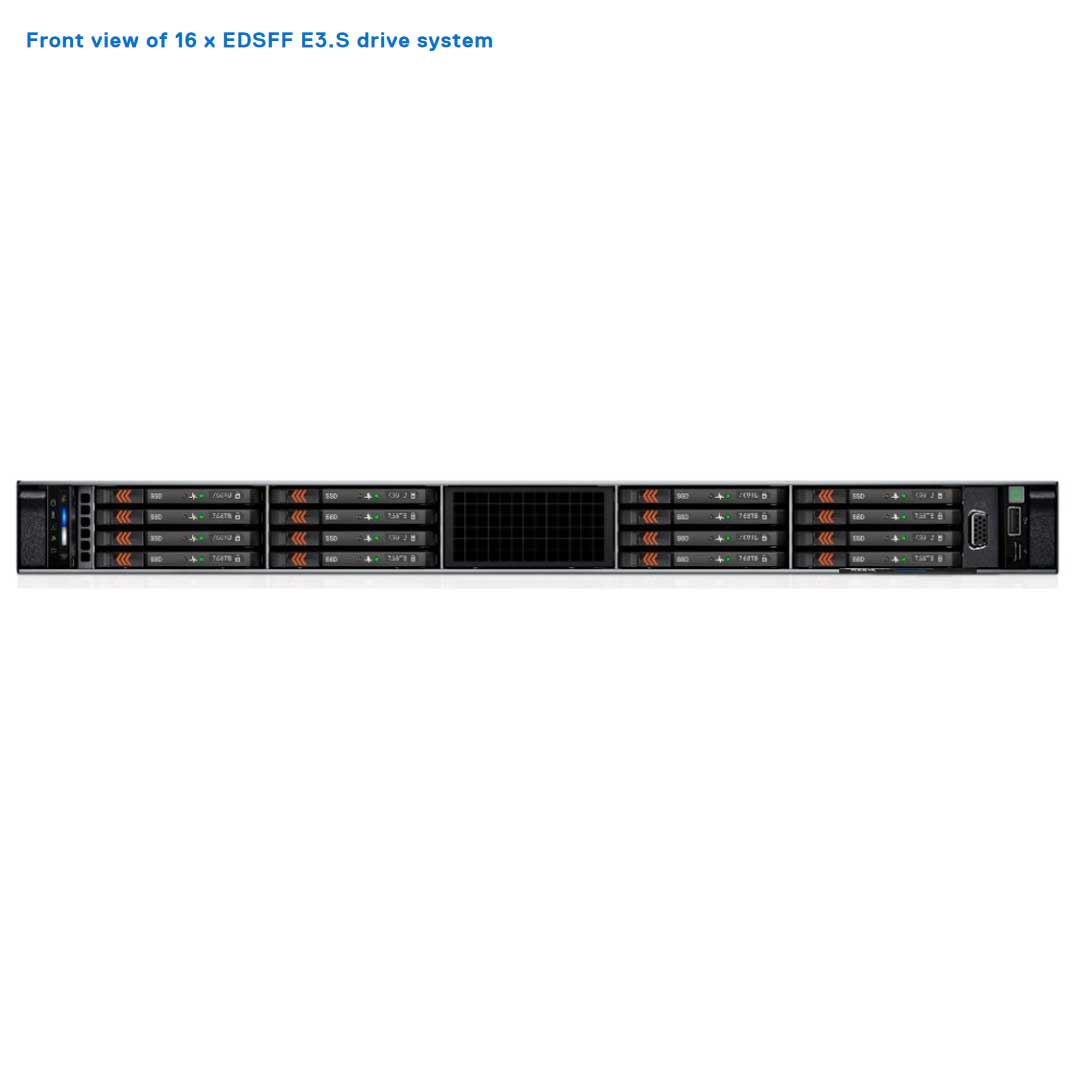 16x EDSFF E3.S Rack Chassis | Dell PowerEdge R6625