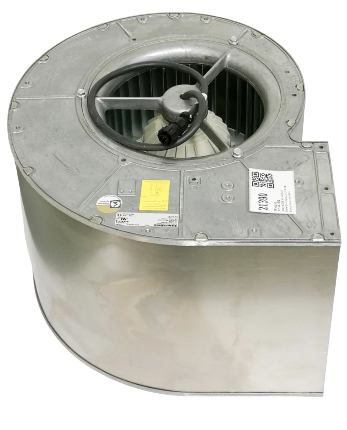 RD25S-4EW.4N.1L 230V 0.93/1.1 kW 4.2/4.6A 1150/1420rpm ZIEHL-ABEGG Centrifugal Fan