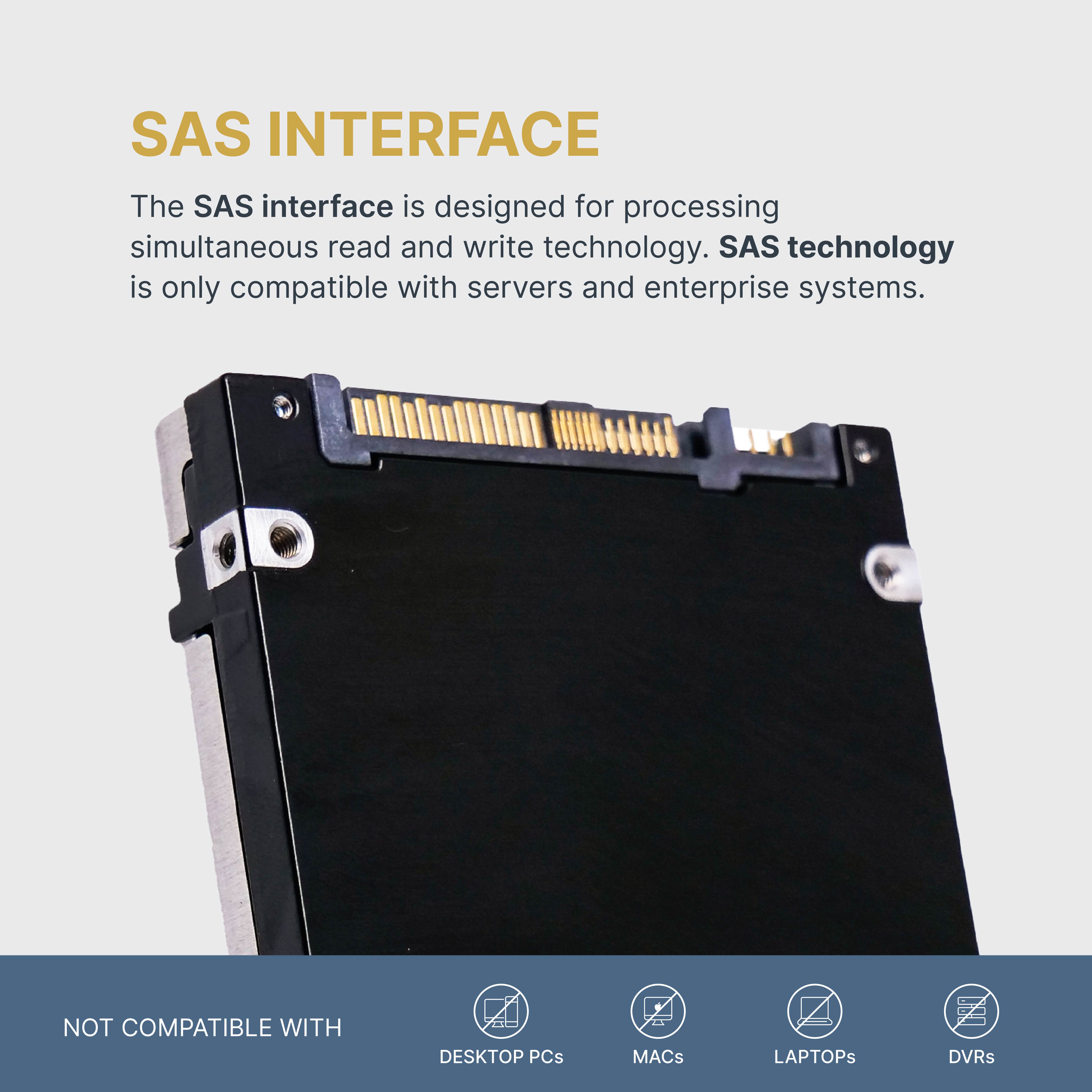 Kioxia Enterprise SSD PX05SVB384Y 3.84TB 3 DWPD SAS-3 12Gb/s MLC 2.5in Recertified Solid State Drive