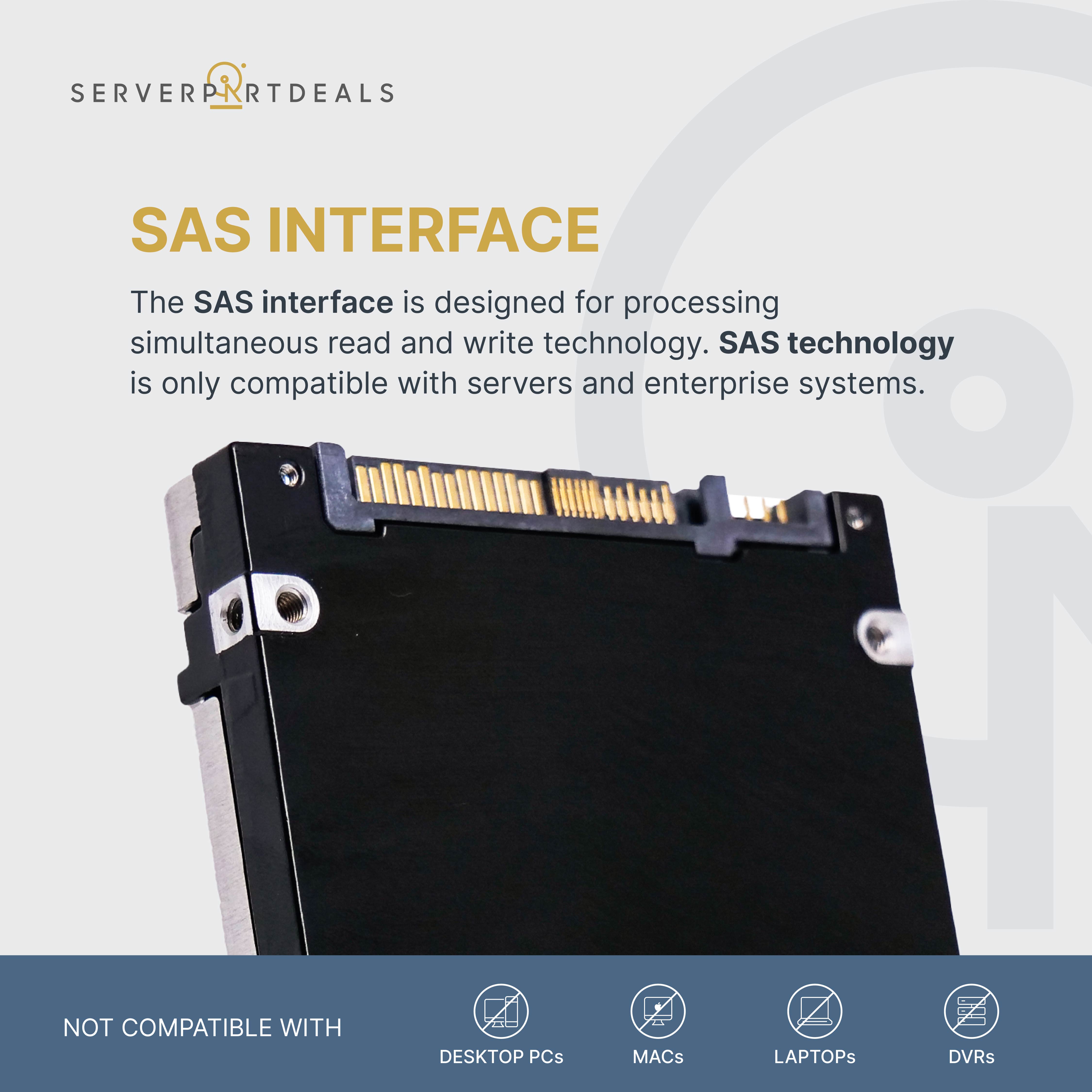 Toshiba Enterprise SSD PX04SRB192 1.92TB 1 DWPD SAS-3 12Gb/s MLC 2.5in Recertified Solid State Drive