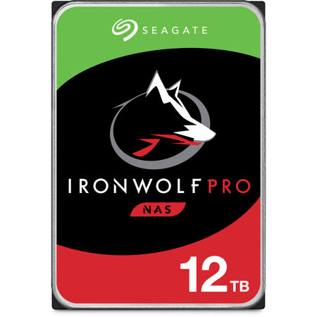 Seagate IronWolf Pro SATA III 3.5" Internal NAS Hard Drive, 7200 RPM 12TB Single