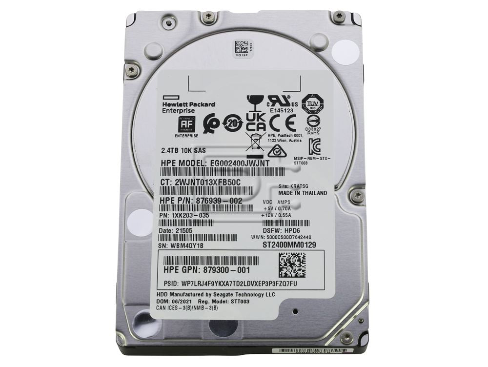 Seagate ST2400MM0129 / HPE 876939-002 2.4TB SAS HDD