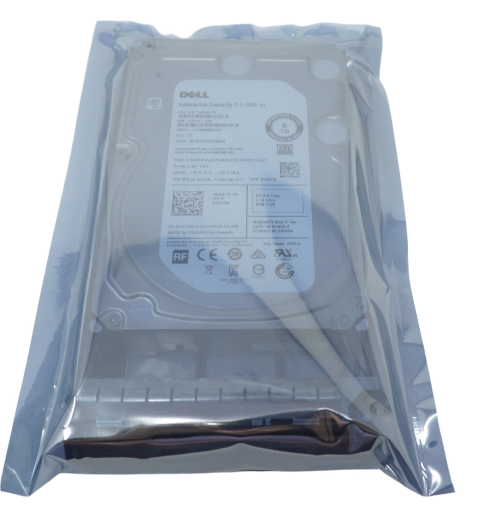 ST6000NM0024 Dell Seagate 6TB 7.2K SATA 6G 3.5 Hard Drive 0W1C90