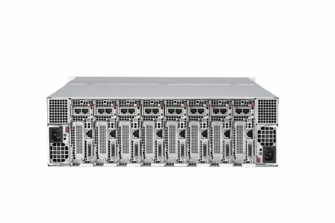 Supermicro SYS-5039MS-H8TRF 3U 8 Node MicroCloud - Xeon E3-1230 v5 | 256GB DDR4 (2x16GB Per Node)