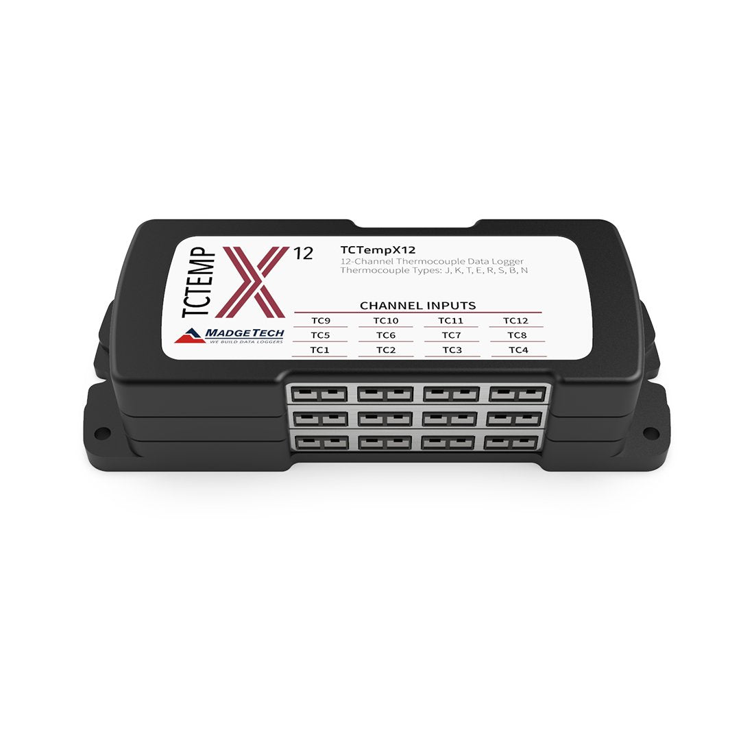 TCTempX - Multi Channel Thermocouple Loggers, 4, 8, 12 and 16 Channel