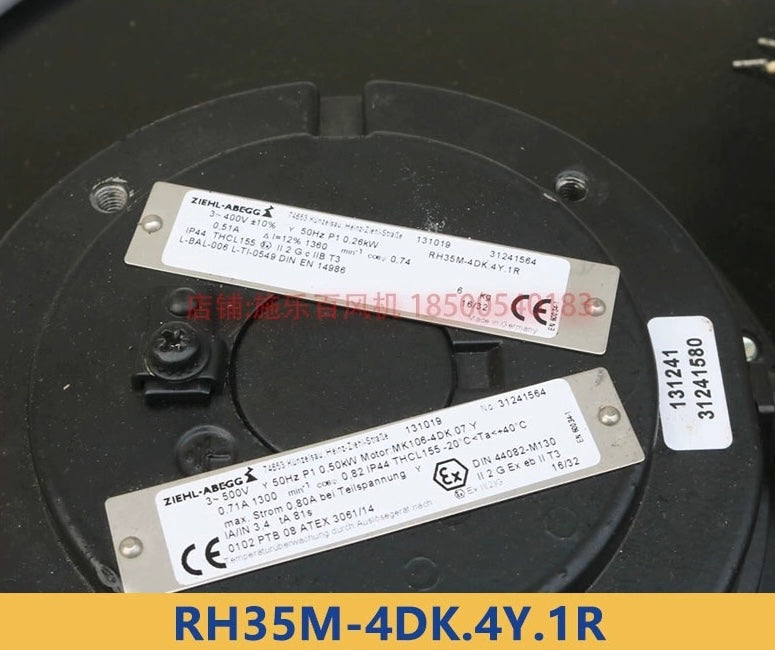 Brand new RH35M-4DK.4Y.1R ZIEHL-ABEGG centrifugal fan 3-400/500V 50HZ/60HZ