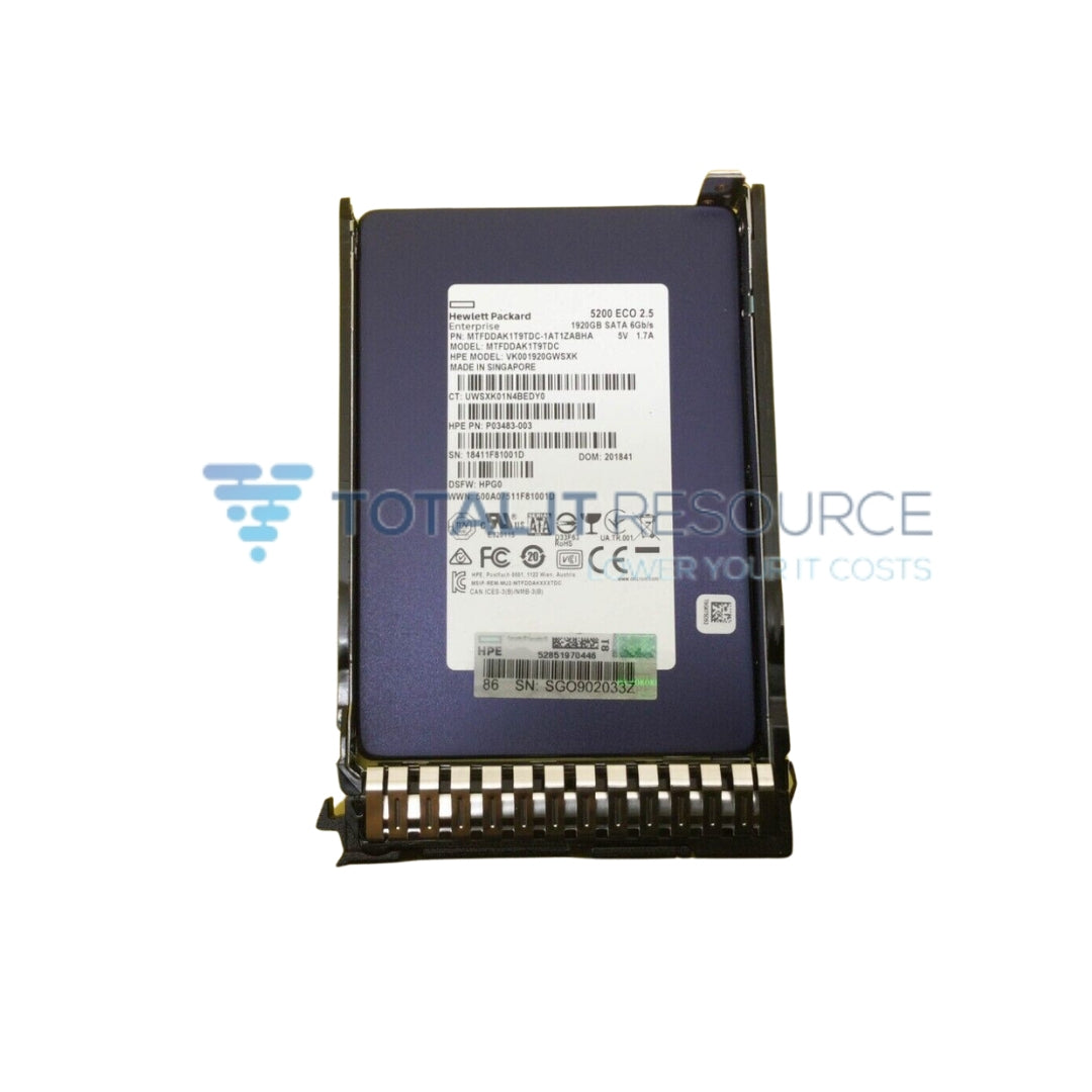 P04478-B21 HPE 1.92TB SATA 6G Read Intensive SFF (2.5in SC SSD