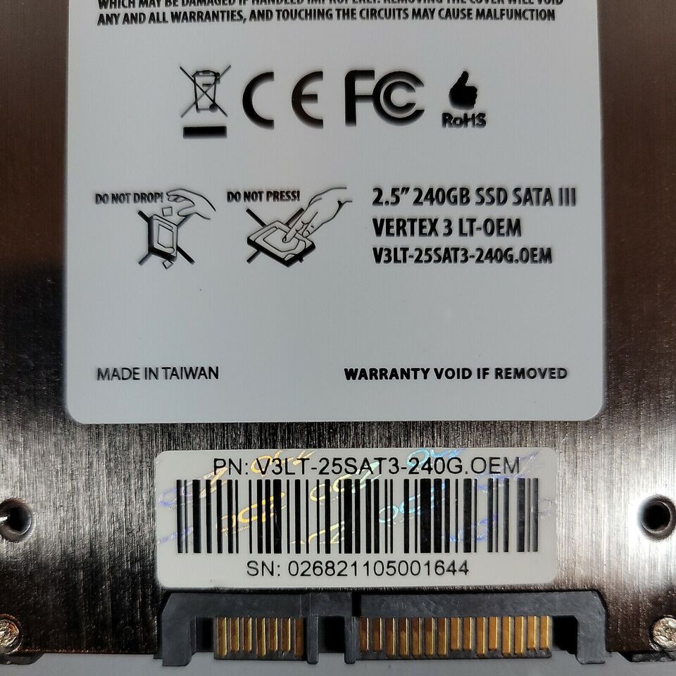 **New** OCZ SSD 240GB Vertex 3 Series SATA 6Gb/s 2.5inch - V3LT-25SAT3-240G.OEM