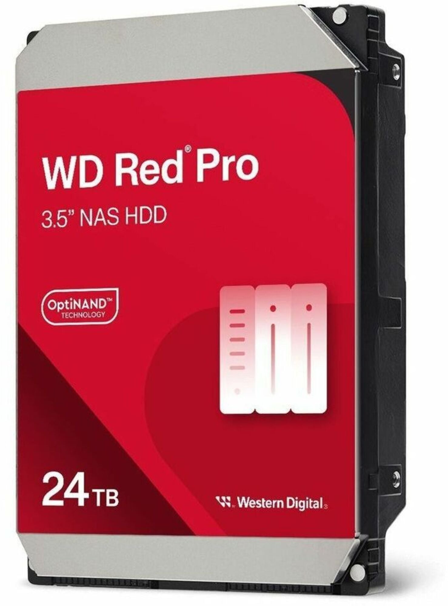 Western Digital - WD241KFGX-20PK - WD Red Pro WD241KFGX 24 TB Hard Drive - 3.5" Internal - SATA - Conventional Magnetic Recording (CMR Method - NAS, Desktop PC Device Supported - 7200rpm - 550 TB TBW - 5 Year Warranty - 20 Pack
