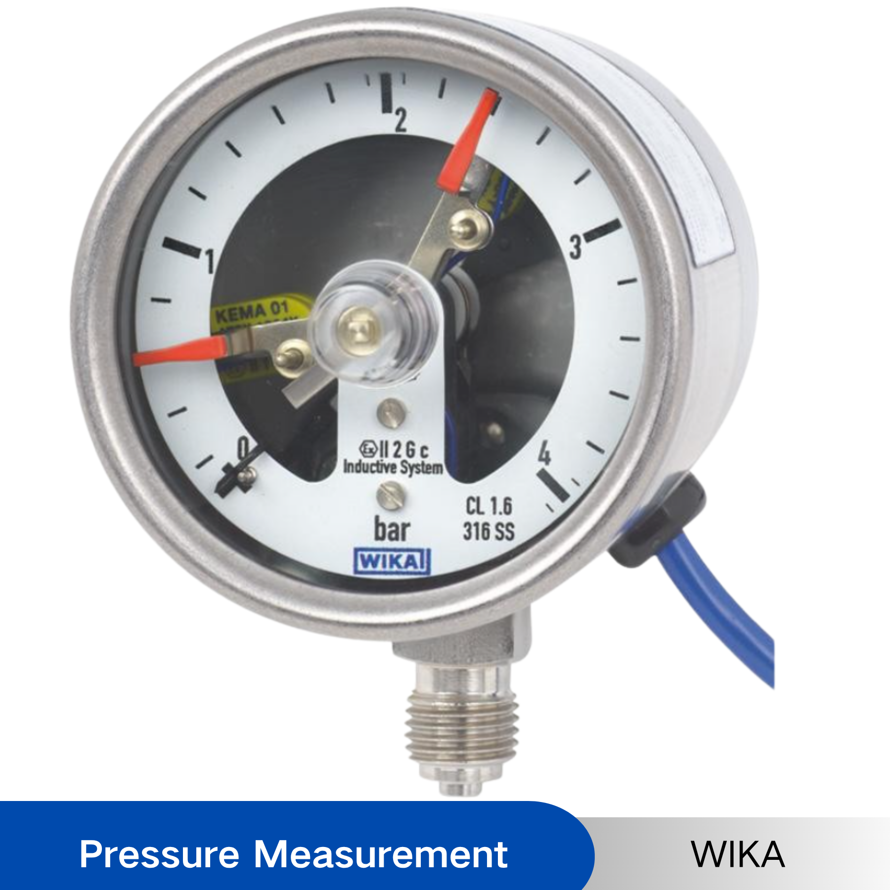 WIKA PGS23 Series Electric Contact Pressure Gauge