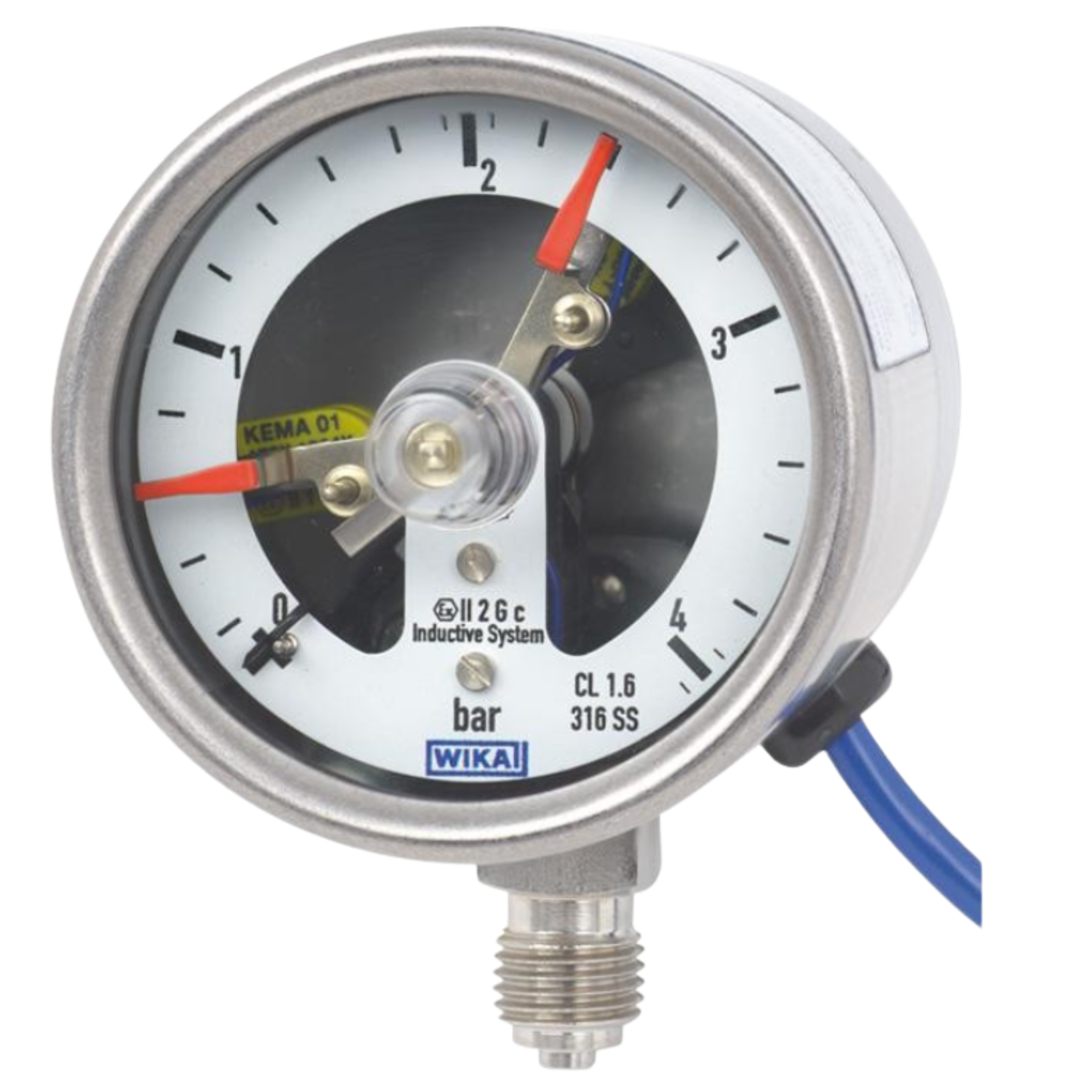 WIKA PGS23 Series Electric Contact Pressure Gauge