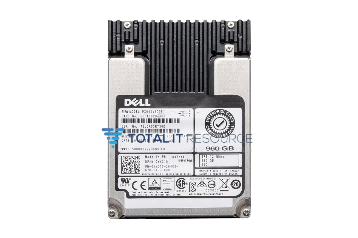 YYC10 | 503M7 Dell 960GB SSD SAS Mix Use 12Gbps 512 2.5in Hot-plug AG Drive