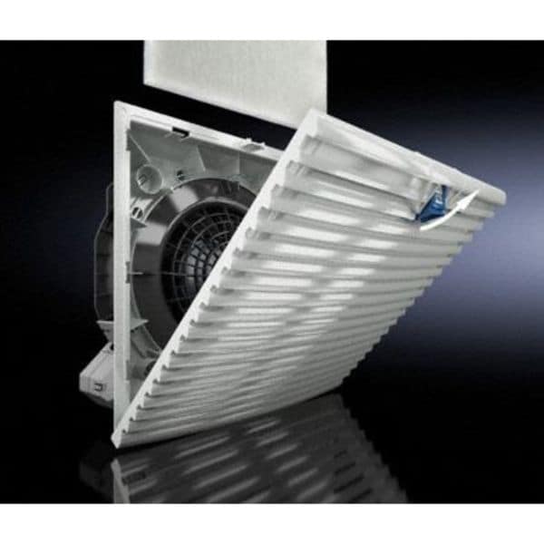 Axial Fan, Square, 230V AC, 1 Phase, PBT Plastic, 5 13/16 in W.