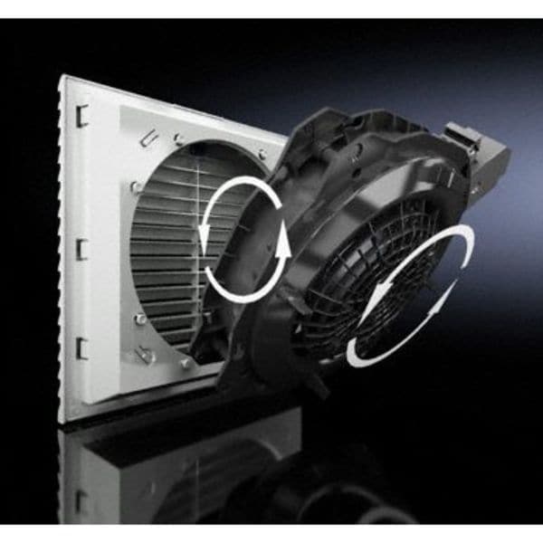 Axial Fan, Square, 115V AC, 1 Phase, PBT Plastic, 10 1/8 in W.