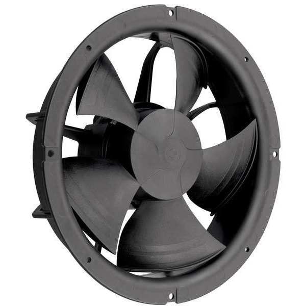 Axial Fan, Round, 115V AC, 1 Phase, Fiberglass Reinforced Polypropylene