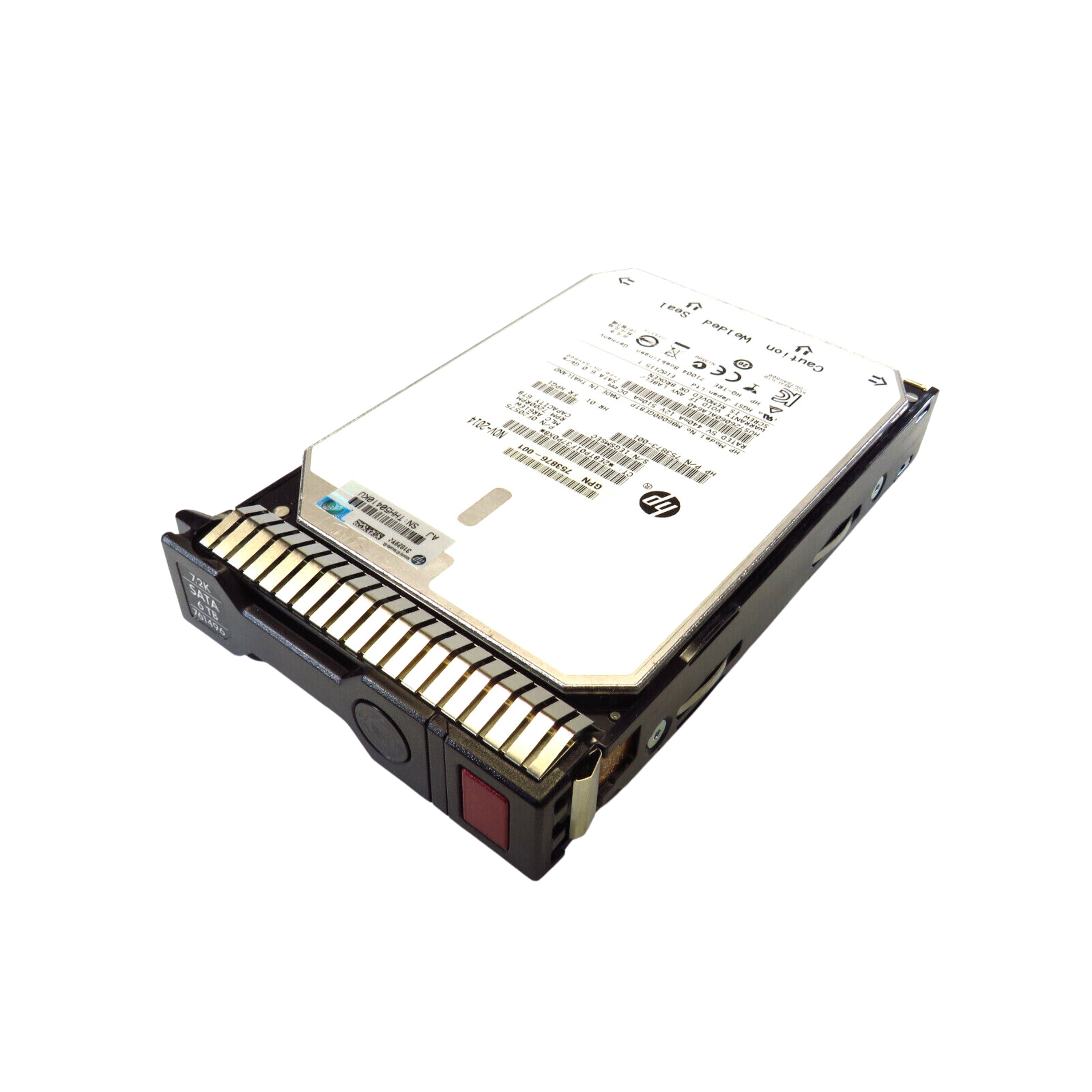HP 761496-001 3.5" 6TB 7200RPM SATA III Hard Disk Drive (HDD), Silver (Refurbished)