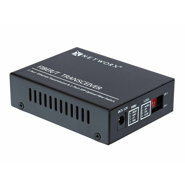 Networx Gigabit Fiber Media Converter - 1000Base-SX, LC Multimode, 550m, 850nm FT-1000MM-LC850 - alternate 3