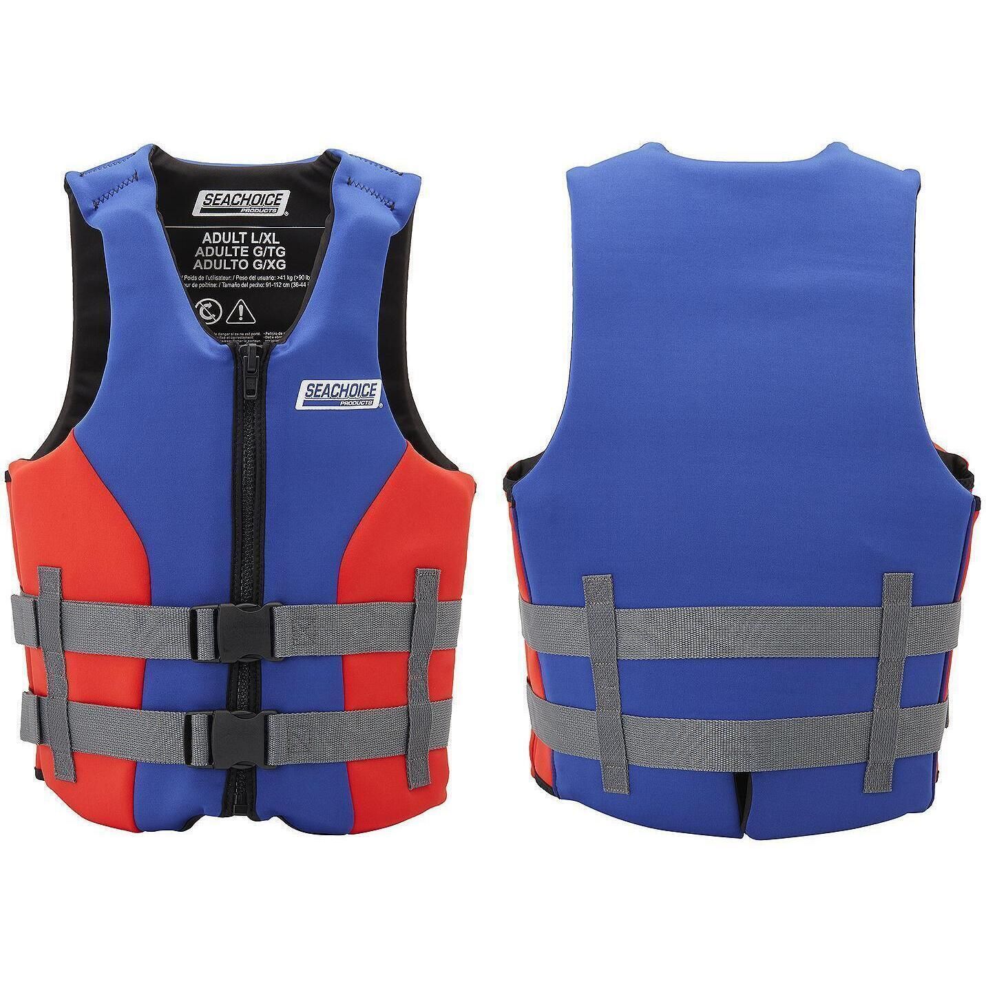 Seachoice 99500 Adult Dual Sized Evoprene Vest Blue, S/M