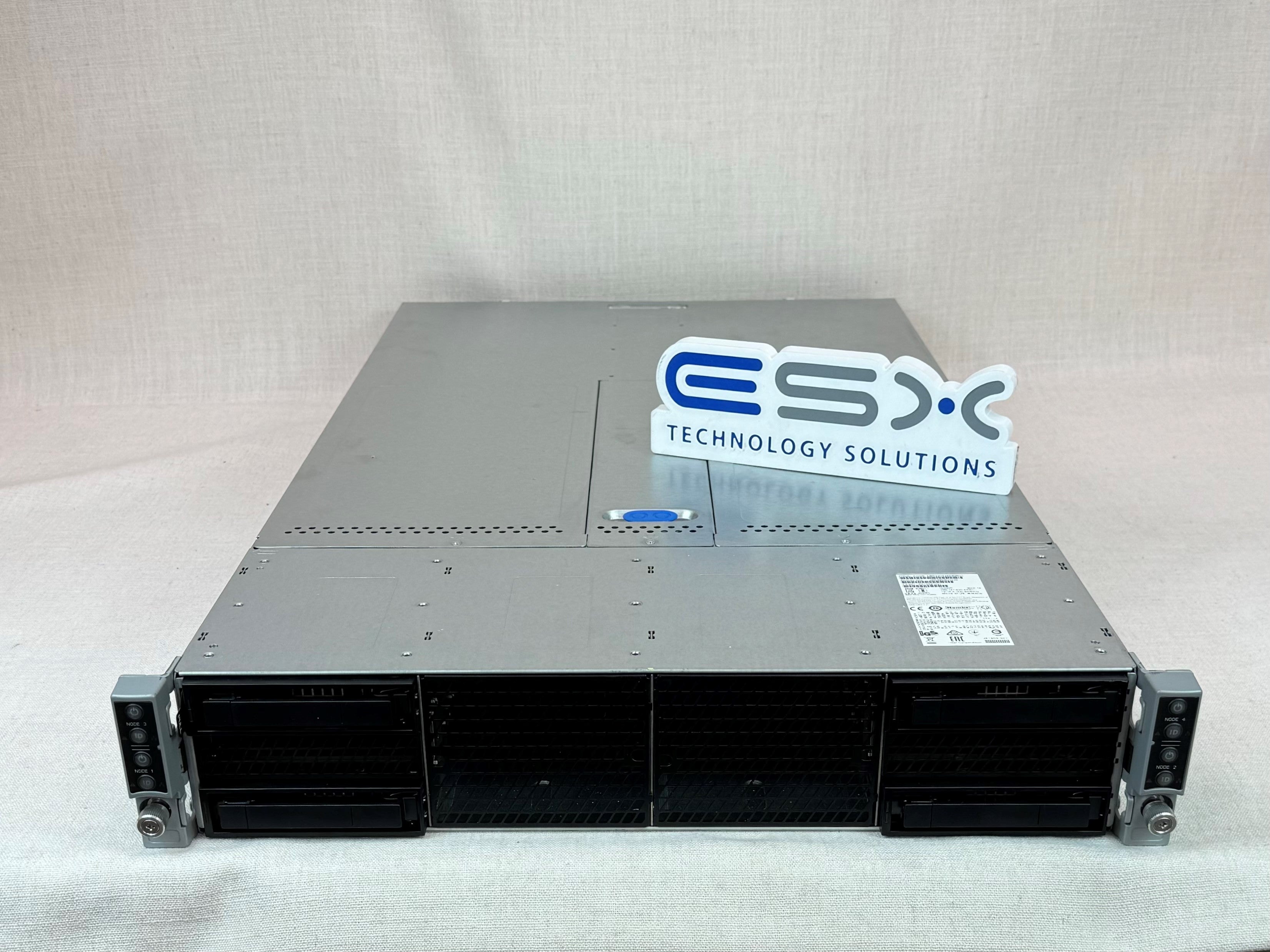HPC Intel H2204XXLRE 4x HNS2600BPB Node Server- 8x 18C Gold 6140 CPU, 512GB RAM
