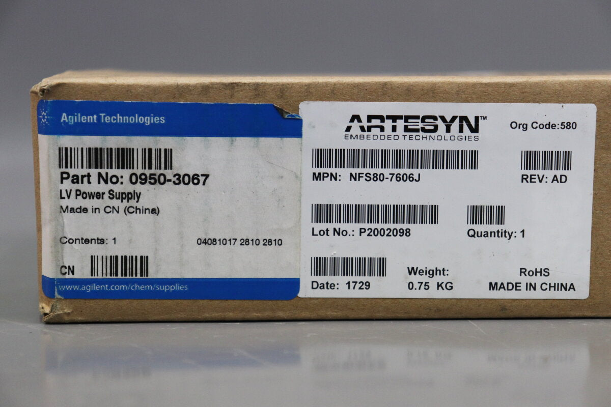 Agilent Low Voltage Power Supply 0950-3067 NFS80-7606J Rev: AD Sealed