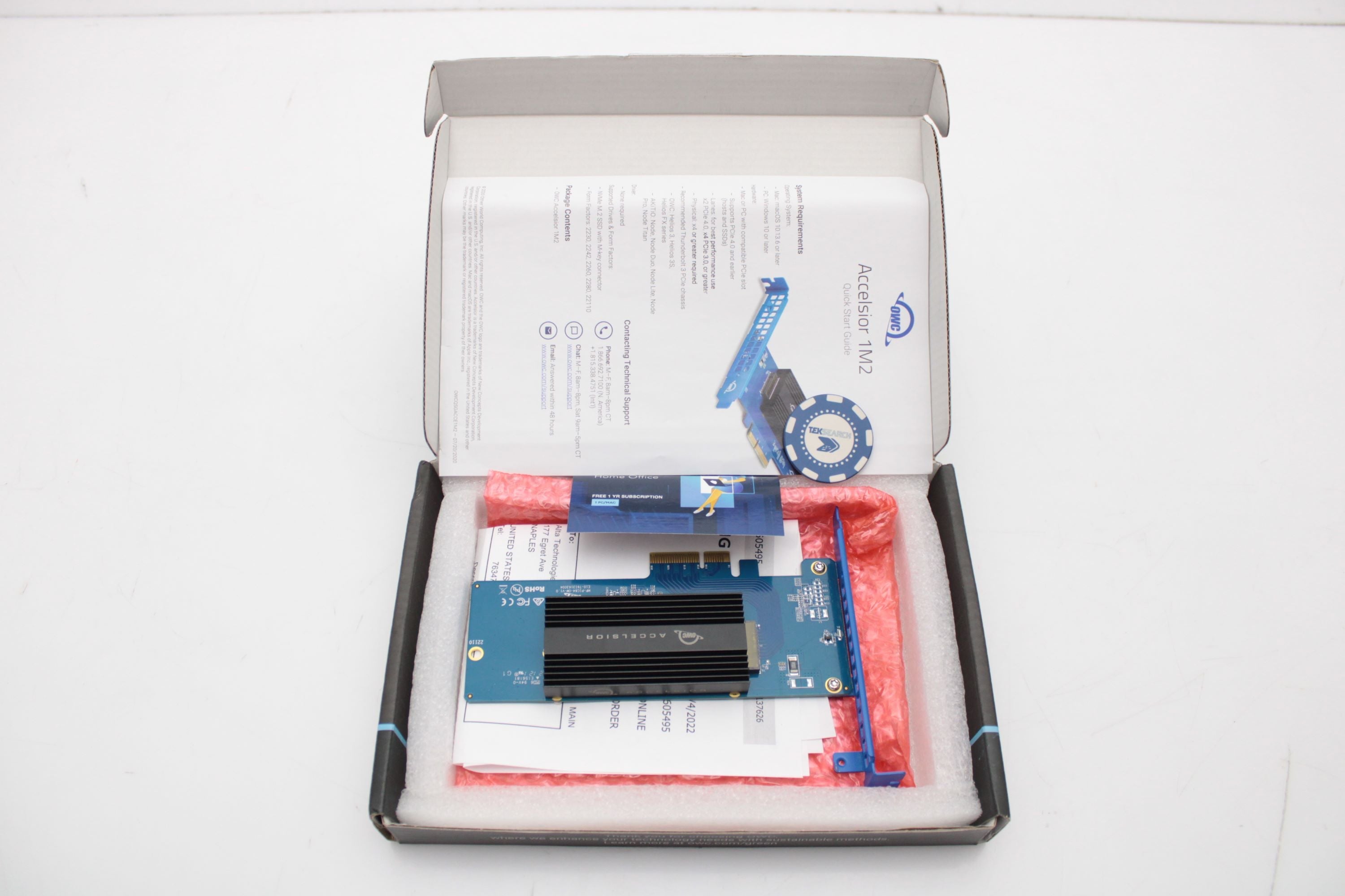 Apple OWCSACL1M04 ACCELSIOR 1M2 w/ 4TB NVME M.2 2280