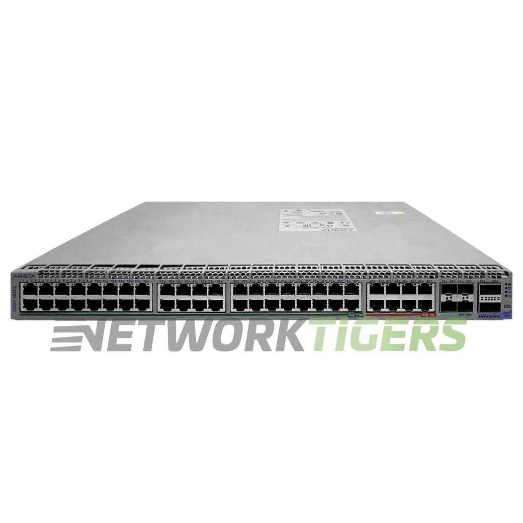 Arista CCS-720XP-48ZC2-F 48x MultiGB PoE RJ45 4x SFP+ 2x QSFP28 F-B Switch