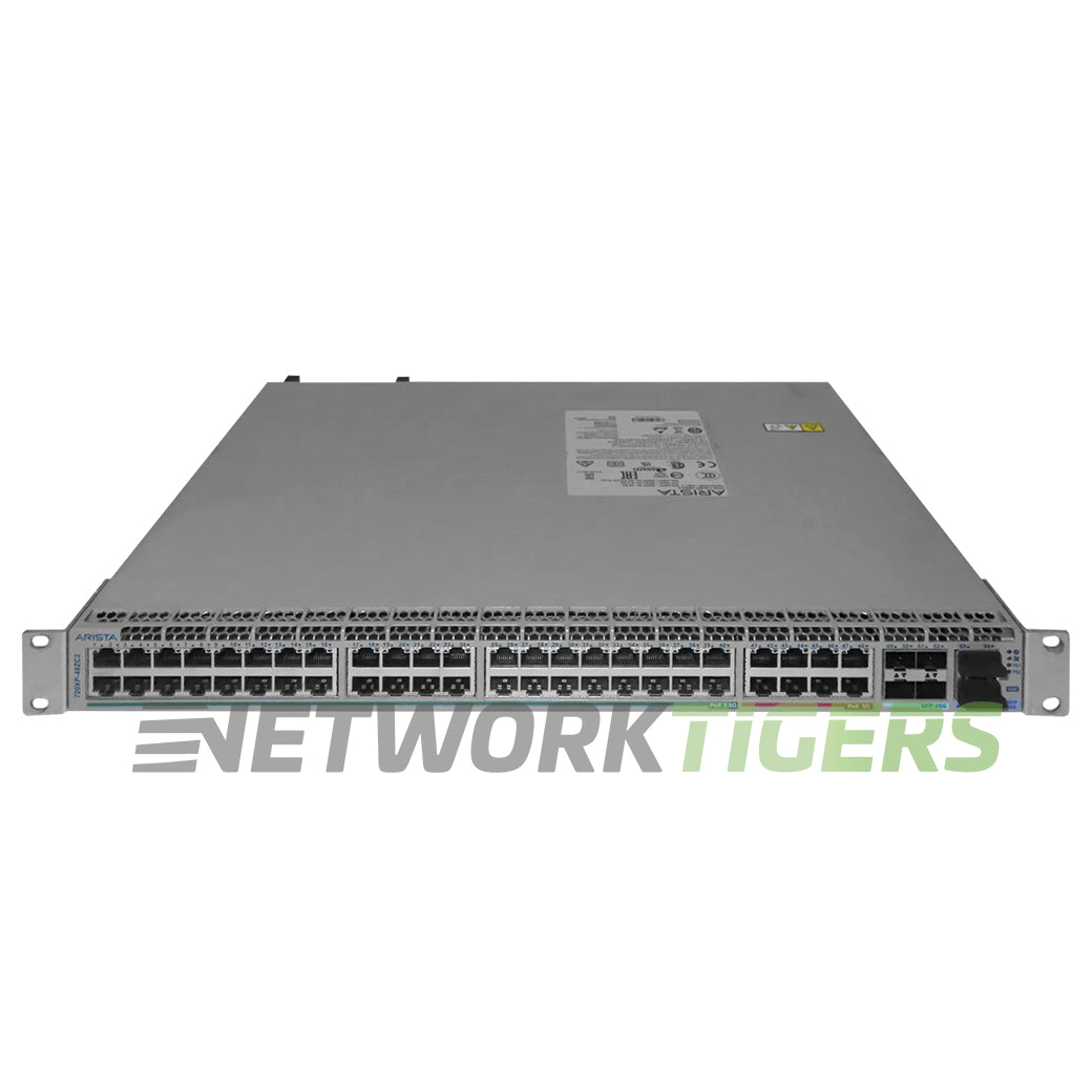 Arista CCS-720XP-48ZC2-2F 48x MultiGB PoE RJ45 4x SFP28 2x QSFP28 F-B Switch