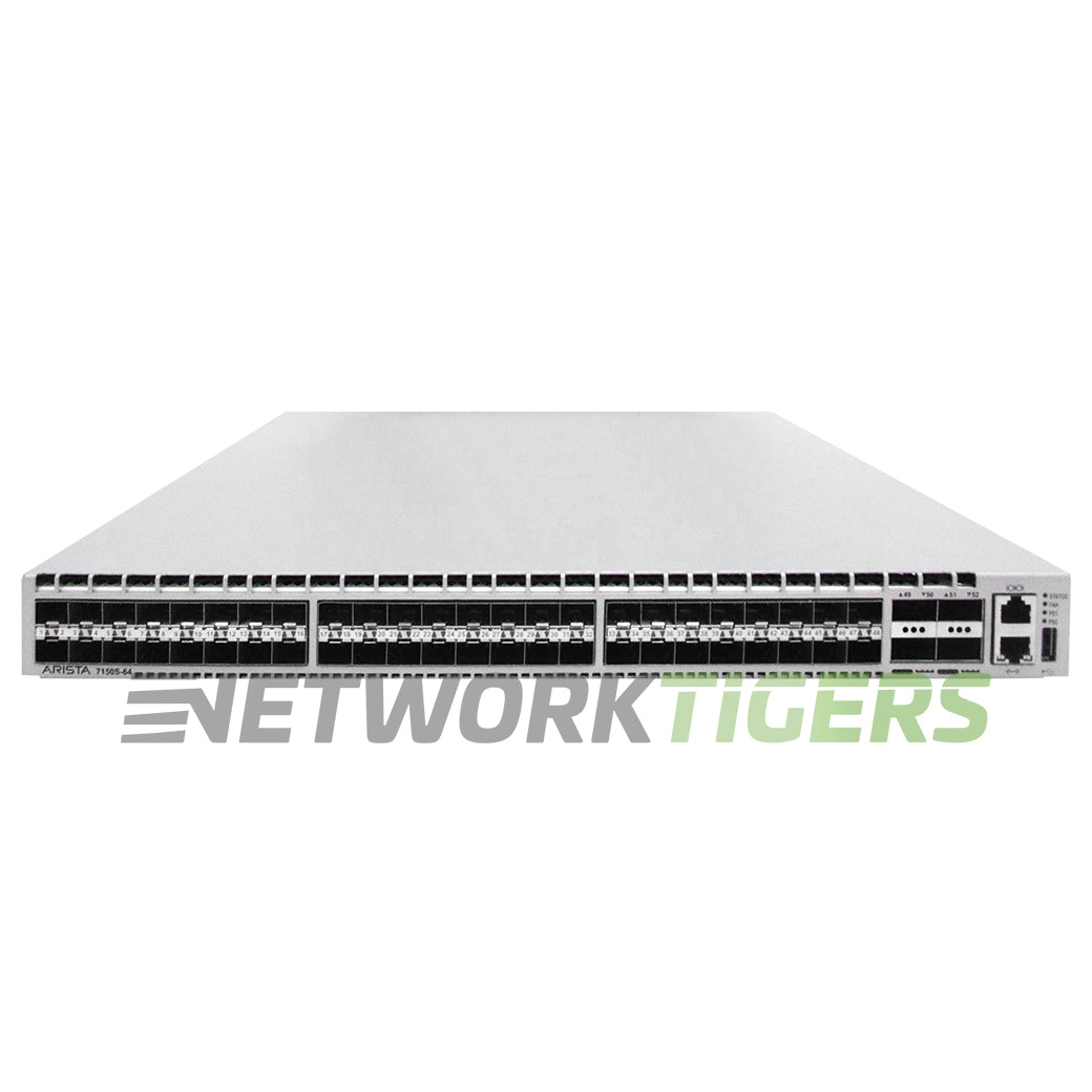 Arista DCS-7150S-64-CL-F 48x 10GB SFP+ 4x 40GB QSFP+ F-B Air (HPC) Switch